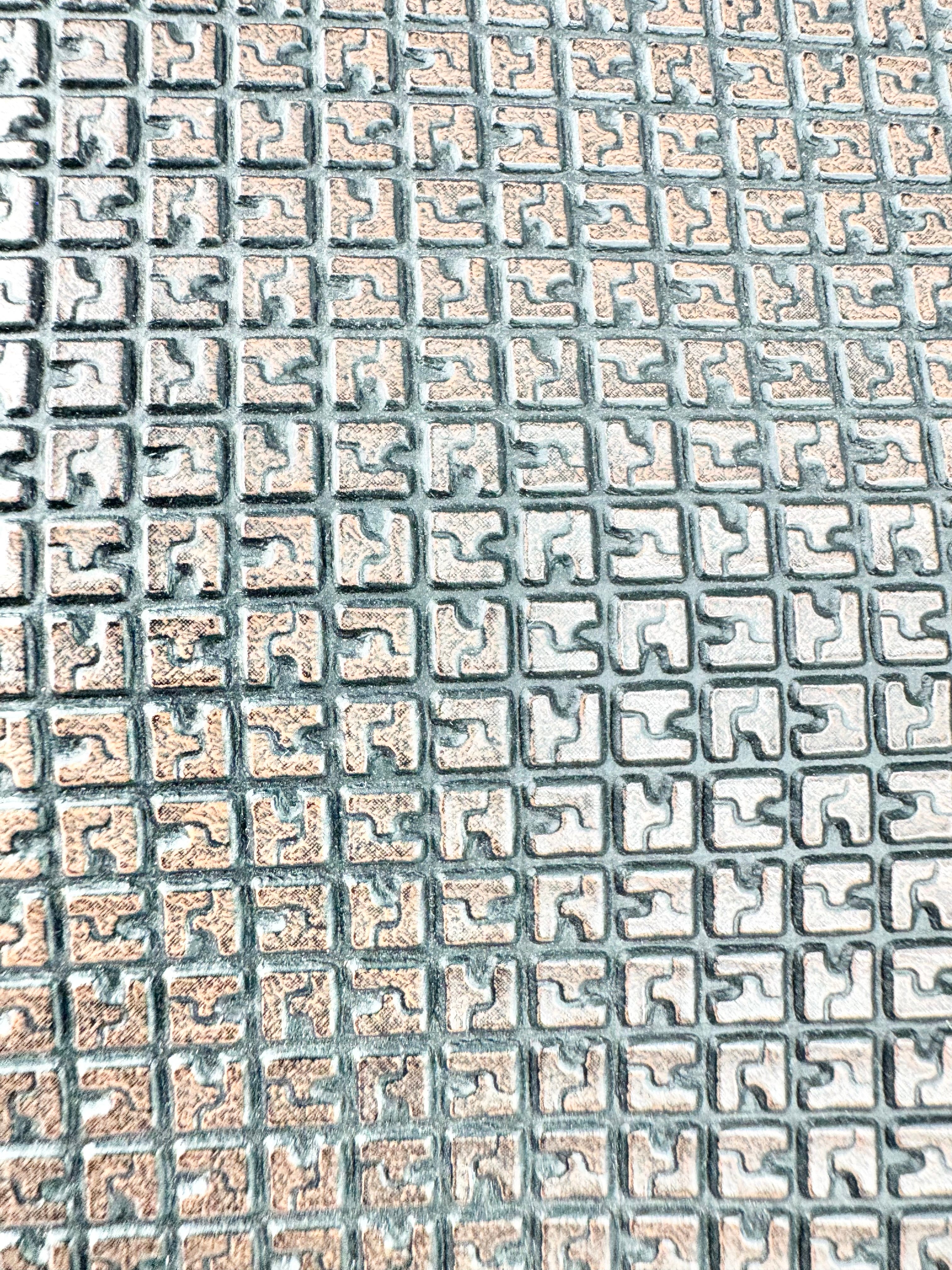 Ted Lapidus Brown Embossed Briefcase