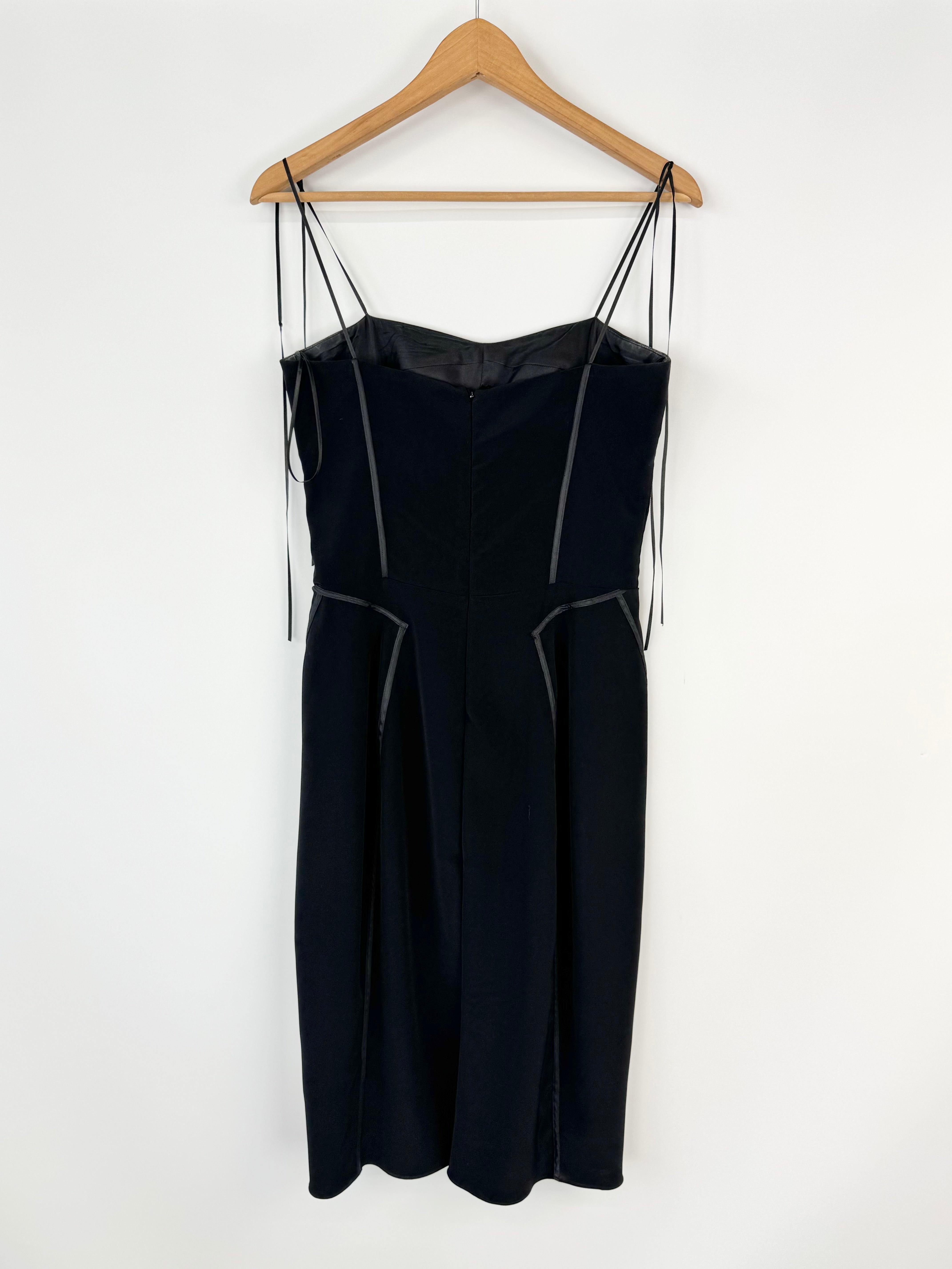 Maticevski Black Sculptural Midi Dress - AU10