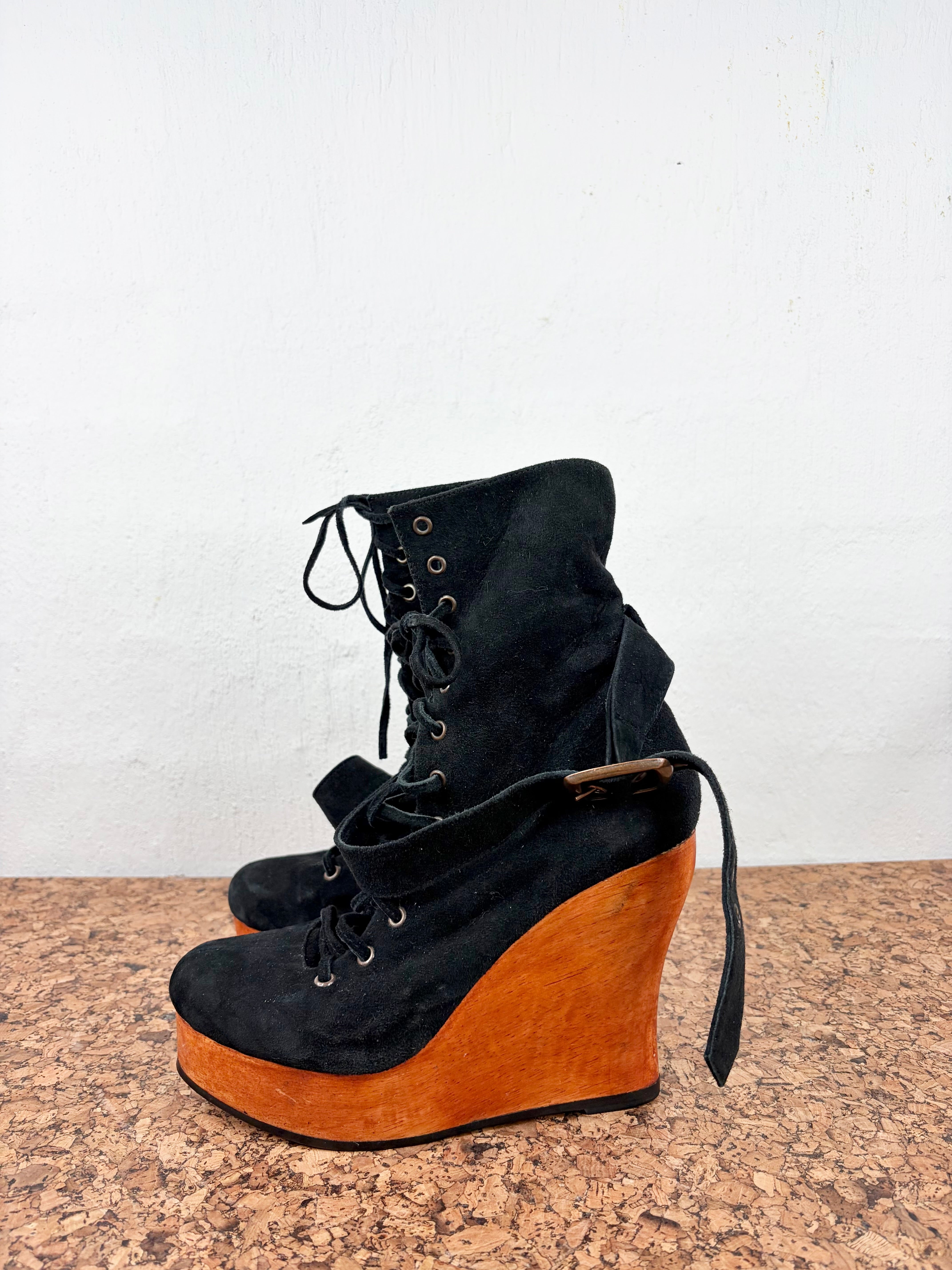 Kirrily Johnston Black Suede Platform Boot - EU41