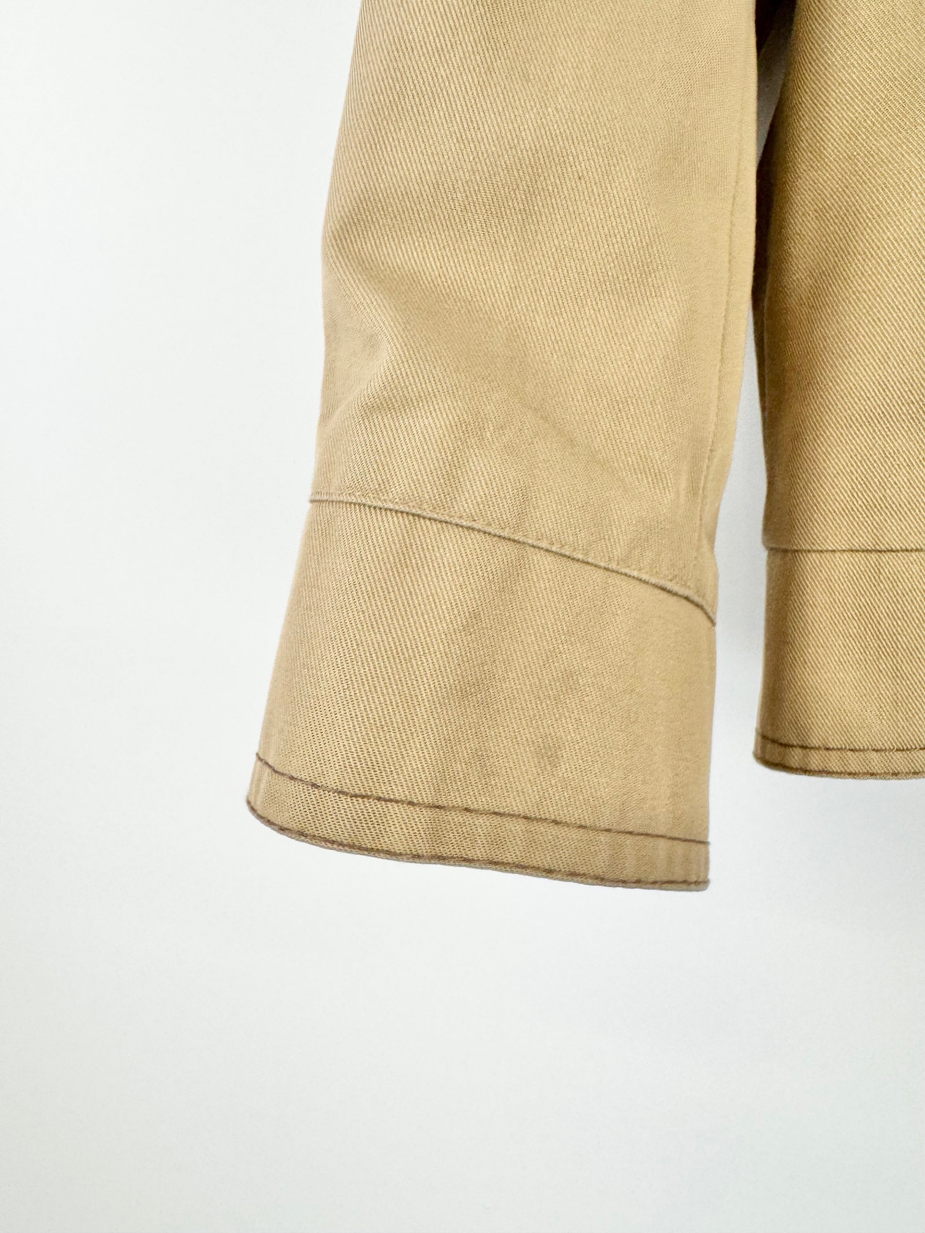 Grenfell Buff Cotton Zippered Jacket - M/L