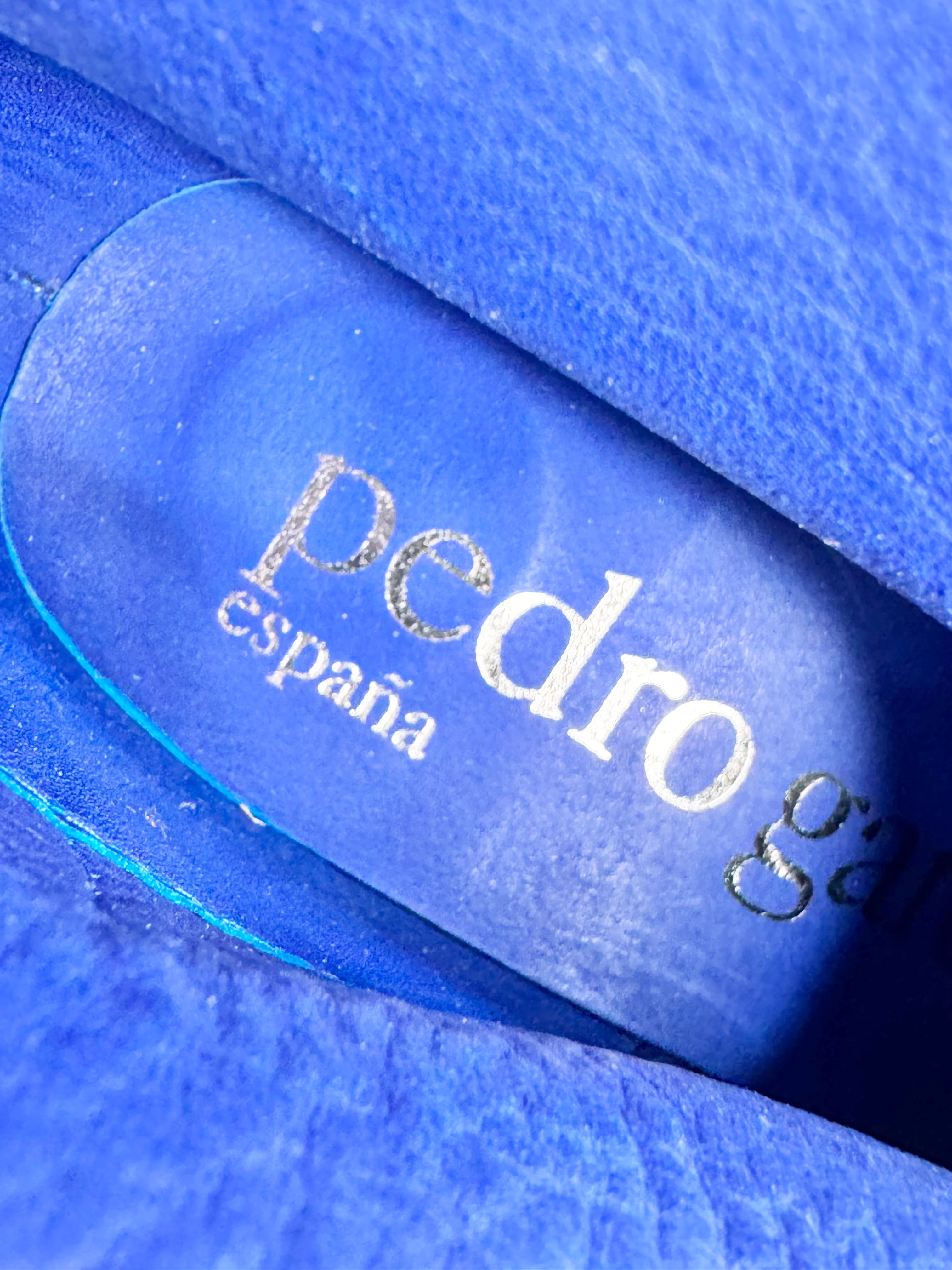 Pedro Garcia Electric Blue Suede Stiletto Boots - EU39