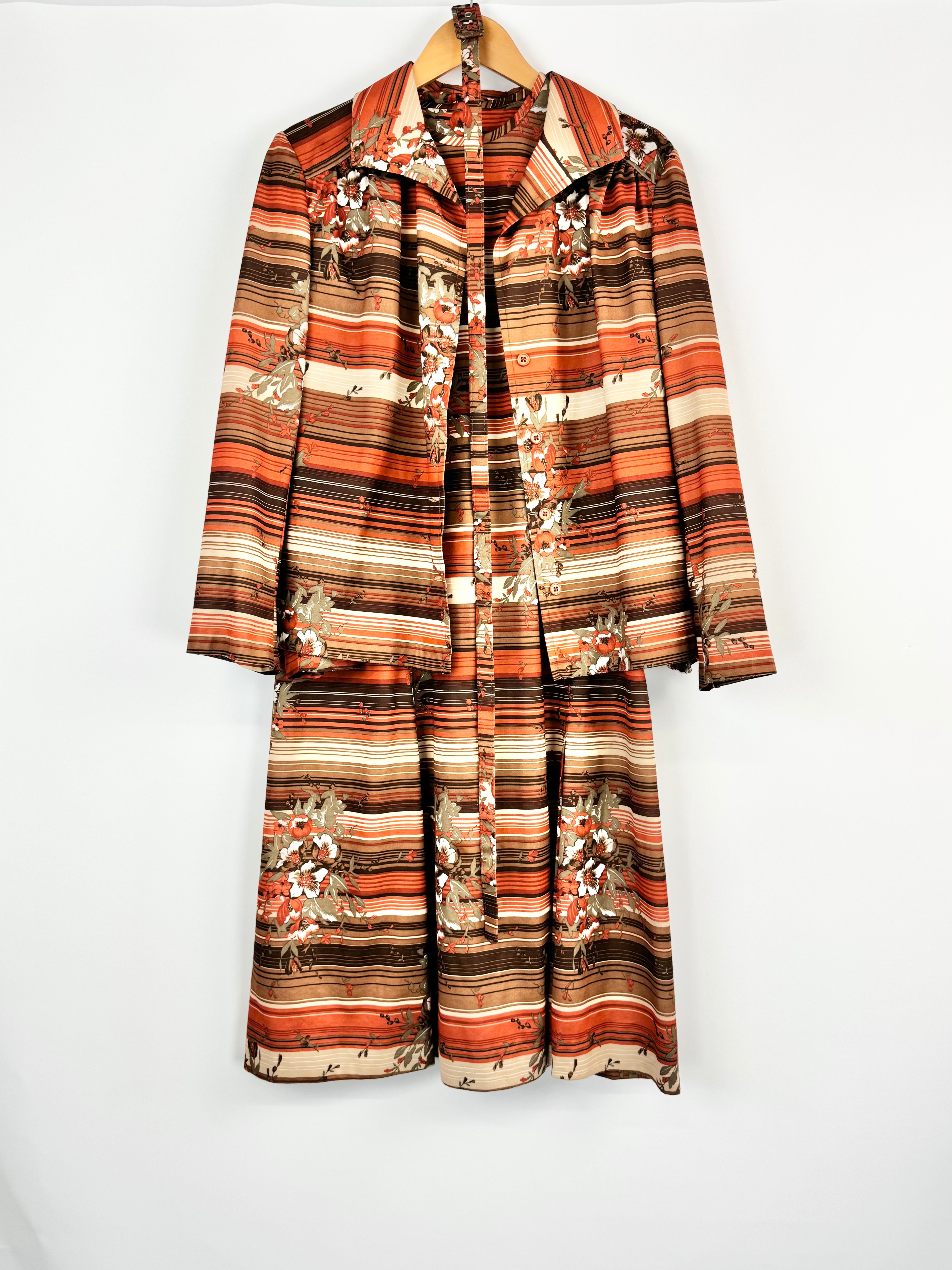 Vintage Autumn Shaded Floral 3 Piece Set - AU12