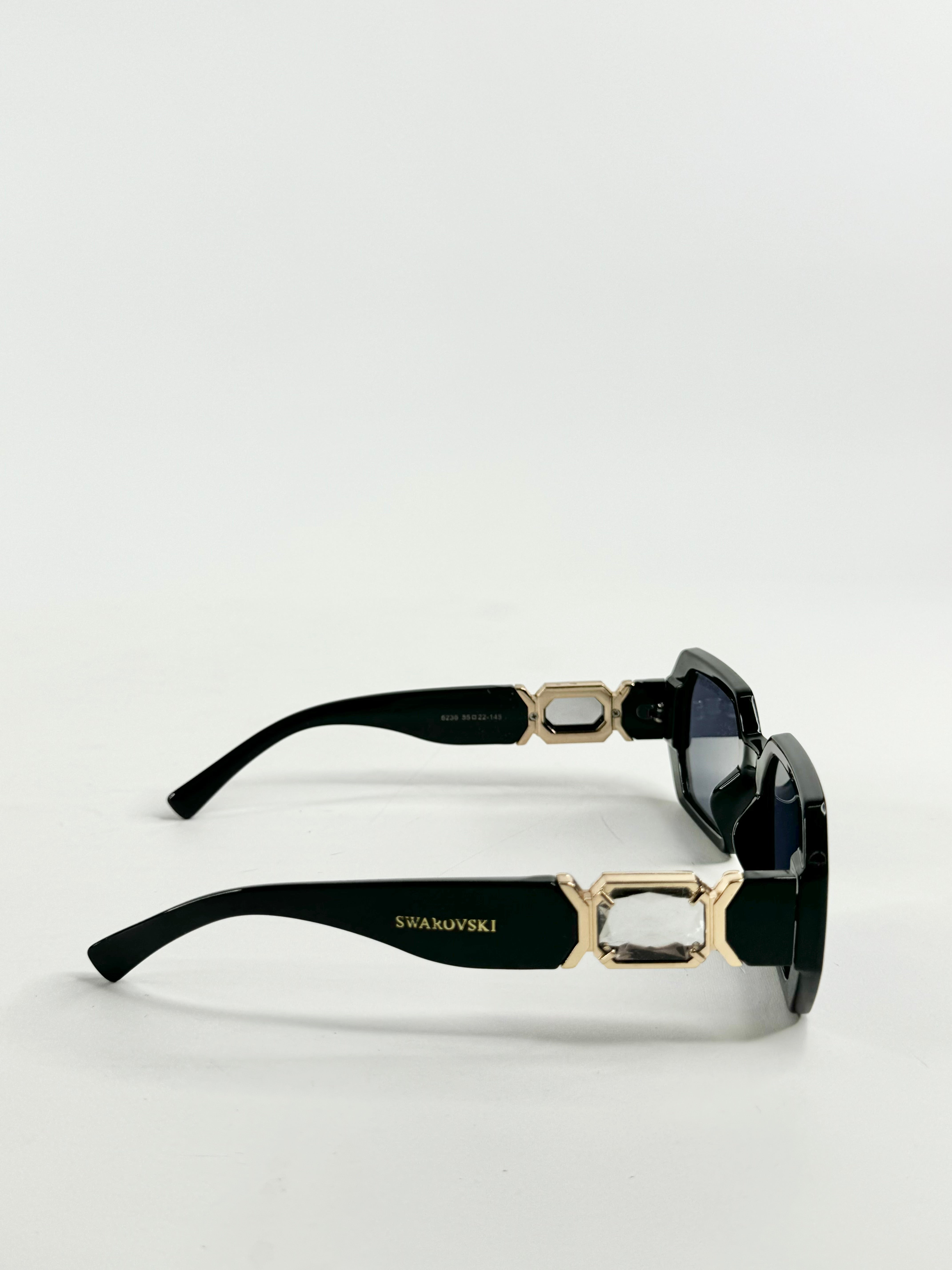 Swarovski Black Square Sunglasses