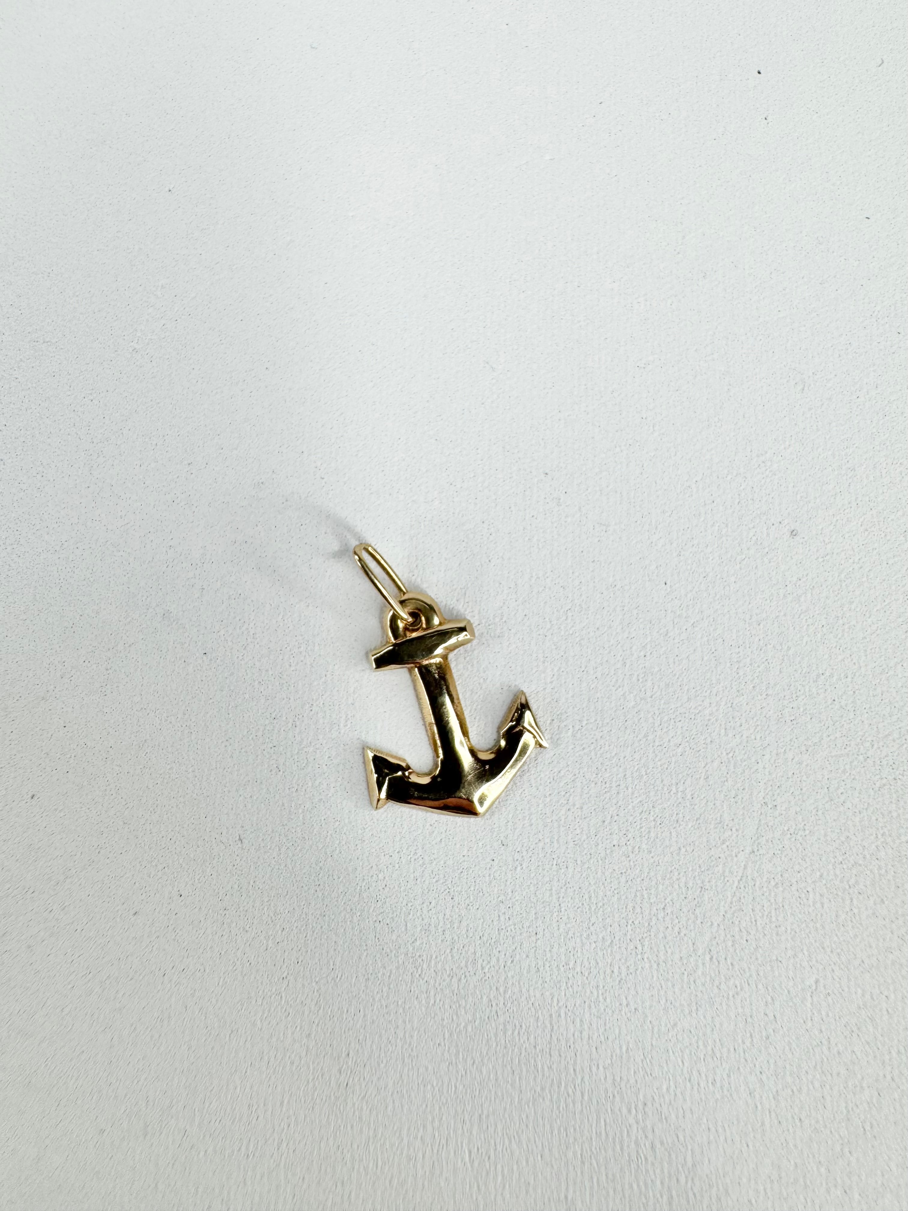 14ct Gold Anchor Charm