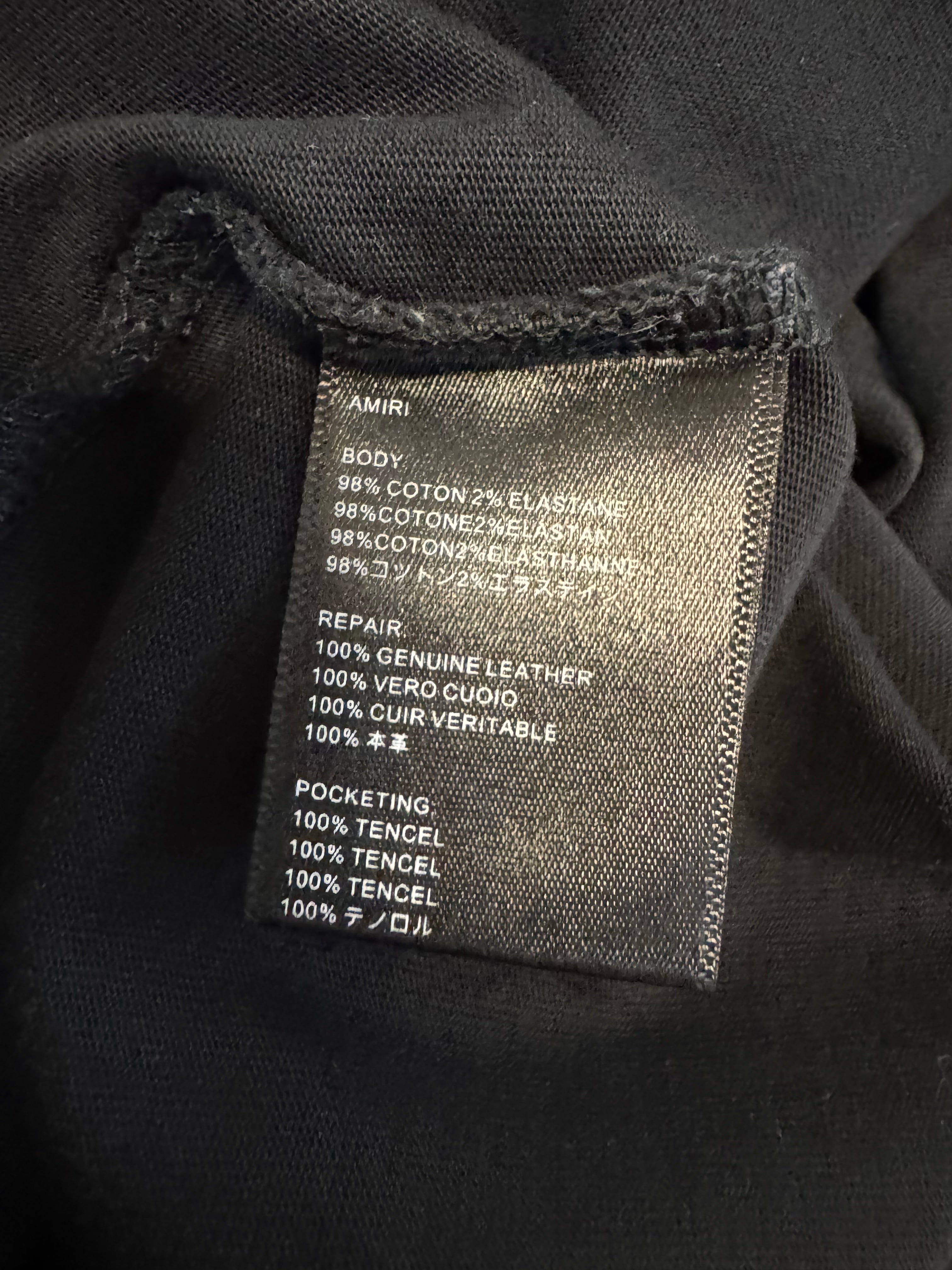 Amiri Black Crane Tshirt - XL