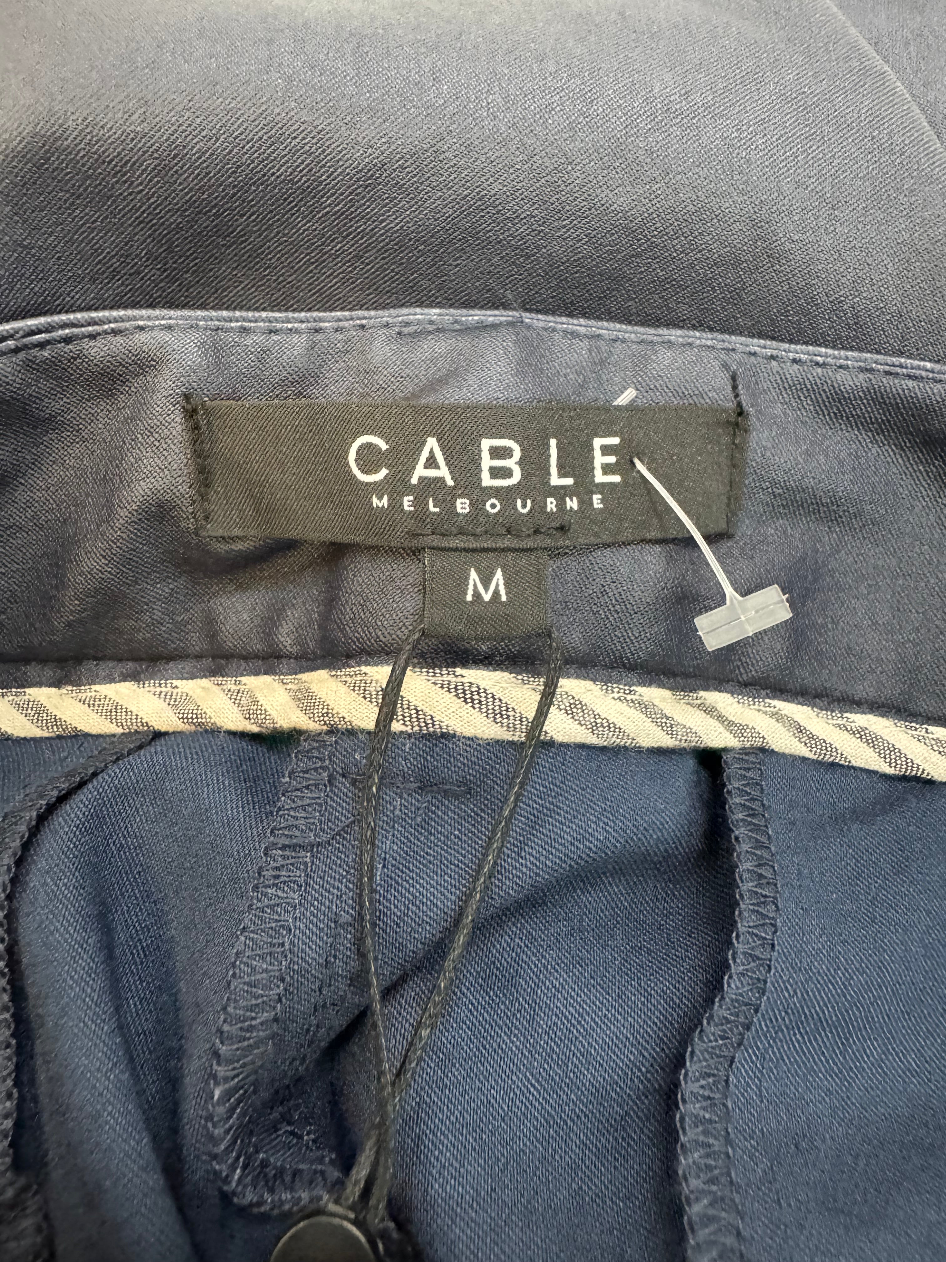 Cable Navy Blue 'Nadia Wax Pant' NWT - AU10