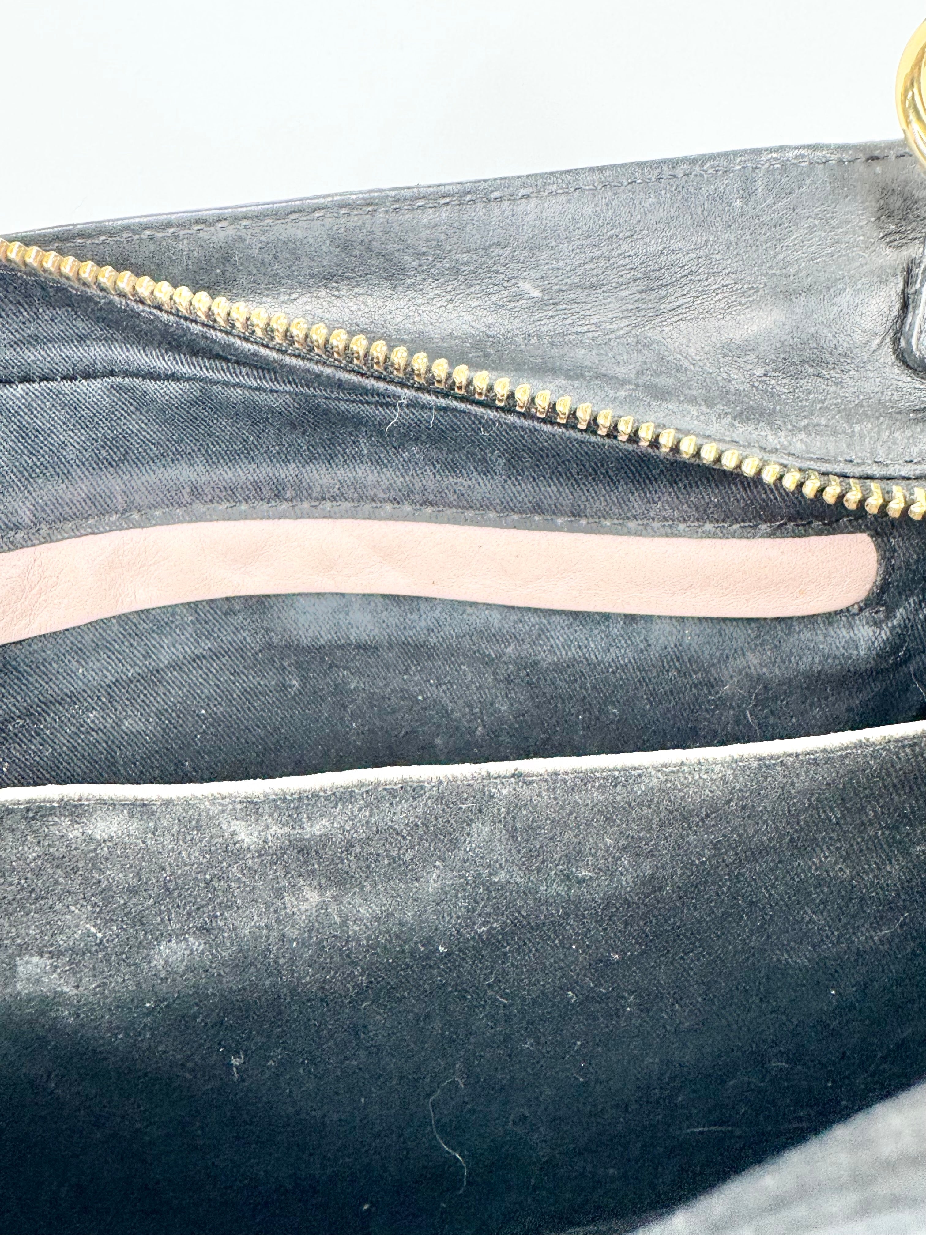 The Horse Black Leather Cross Body Bag