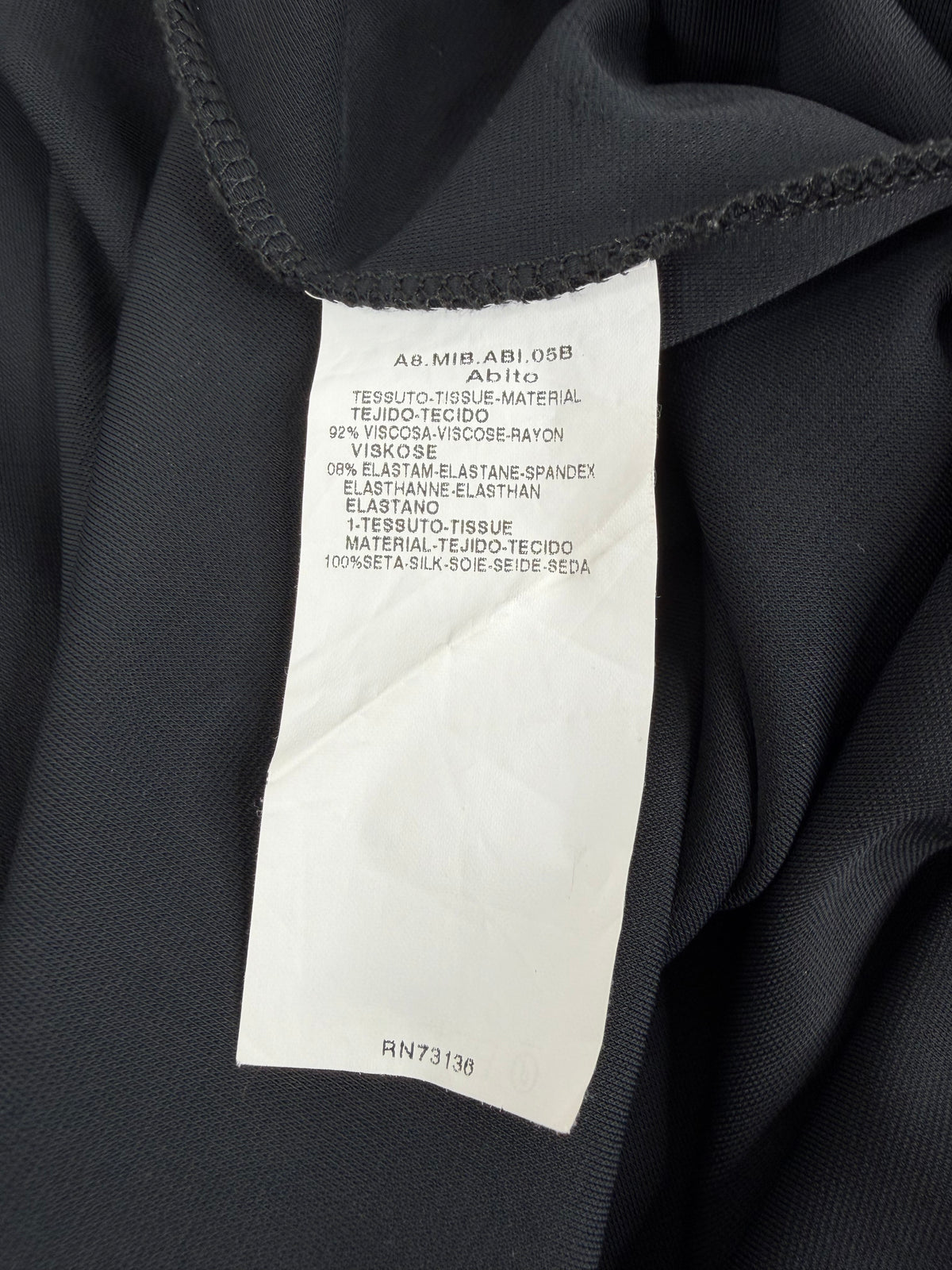 Max Mara Studios Black Puff Sleeve Midi Dress - AU14