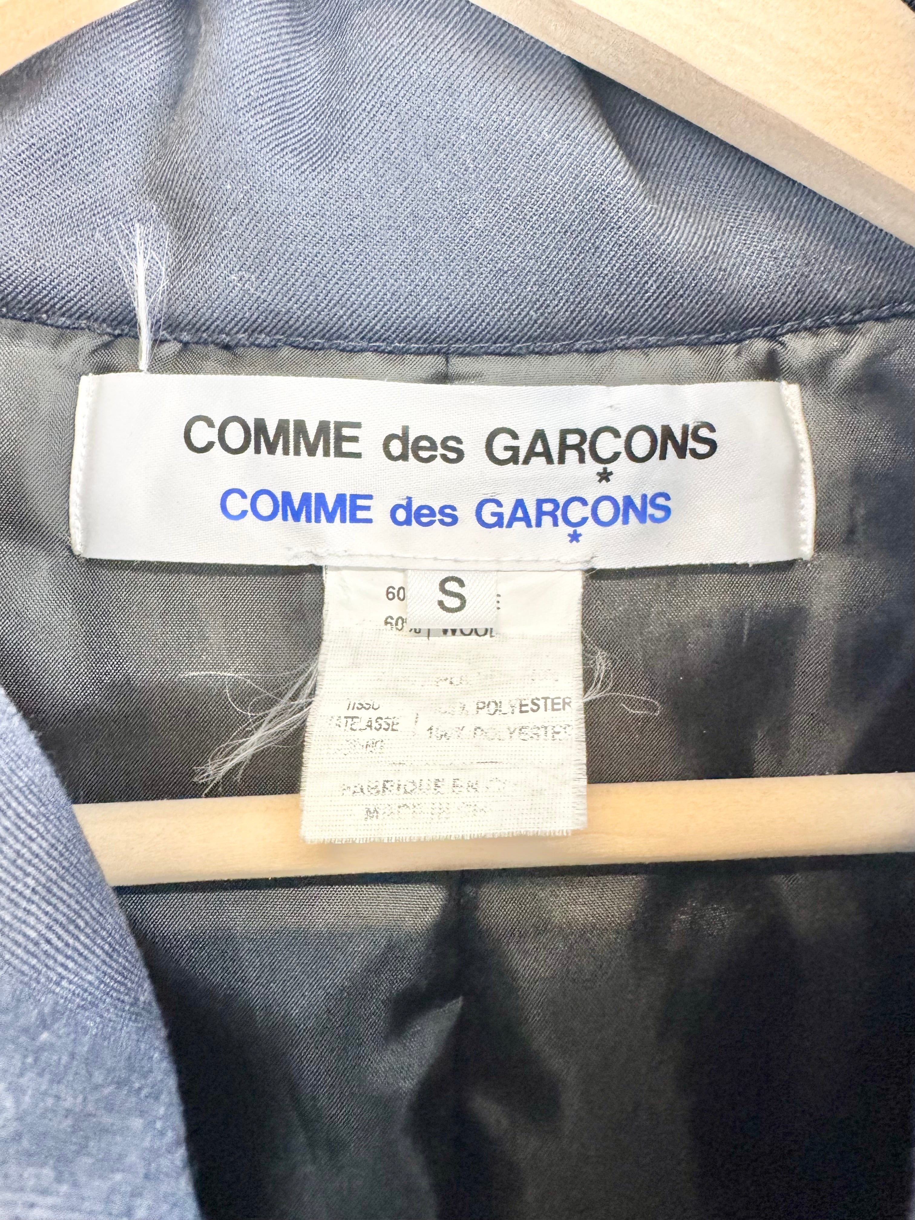 Comme des Garcons Navy Double Breasted Puffer Jacket Size - AU8/10