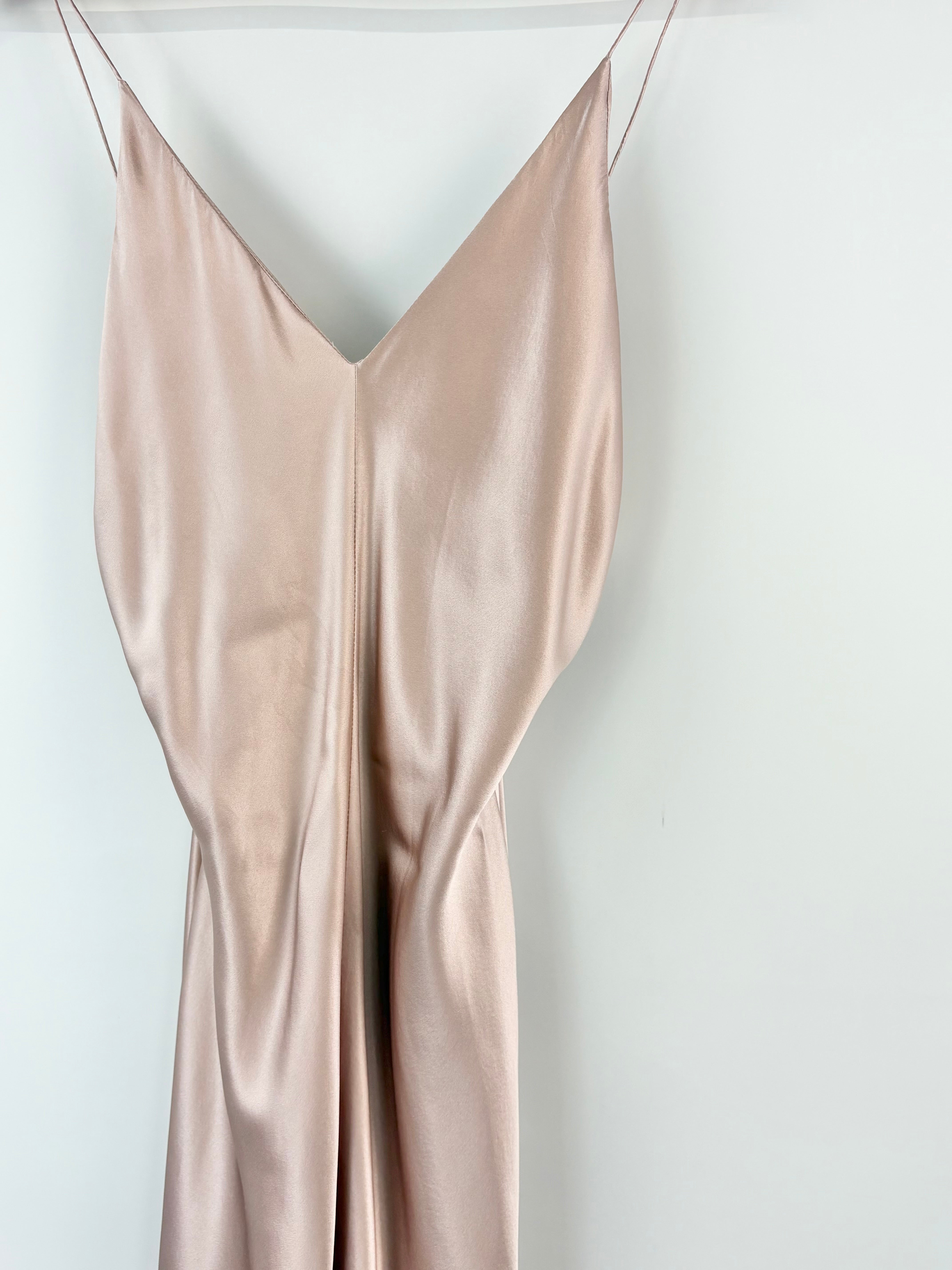 Michael Lo Sordo Dusty Mauve Silk Dress - AU12