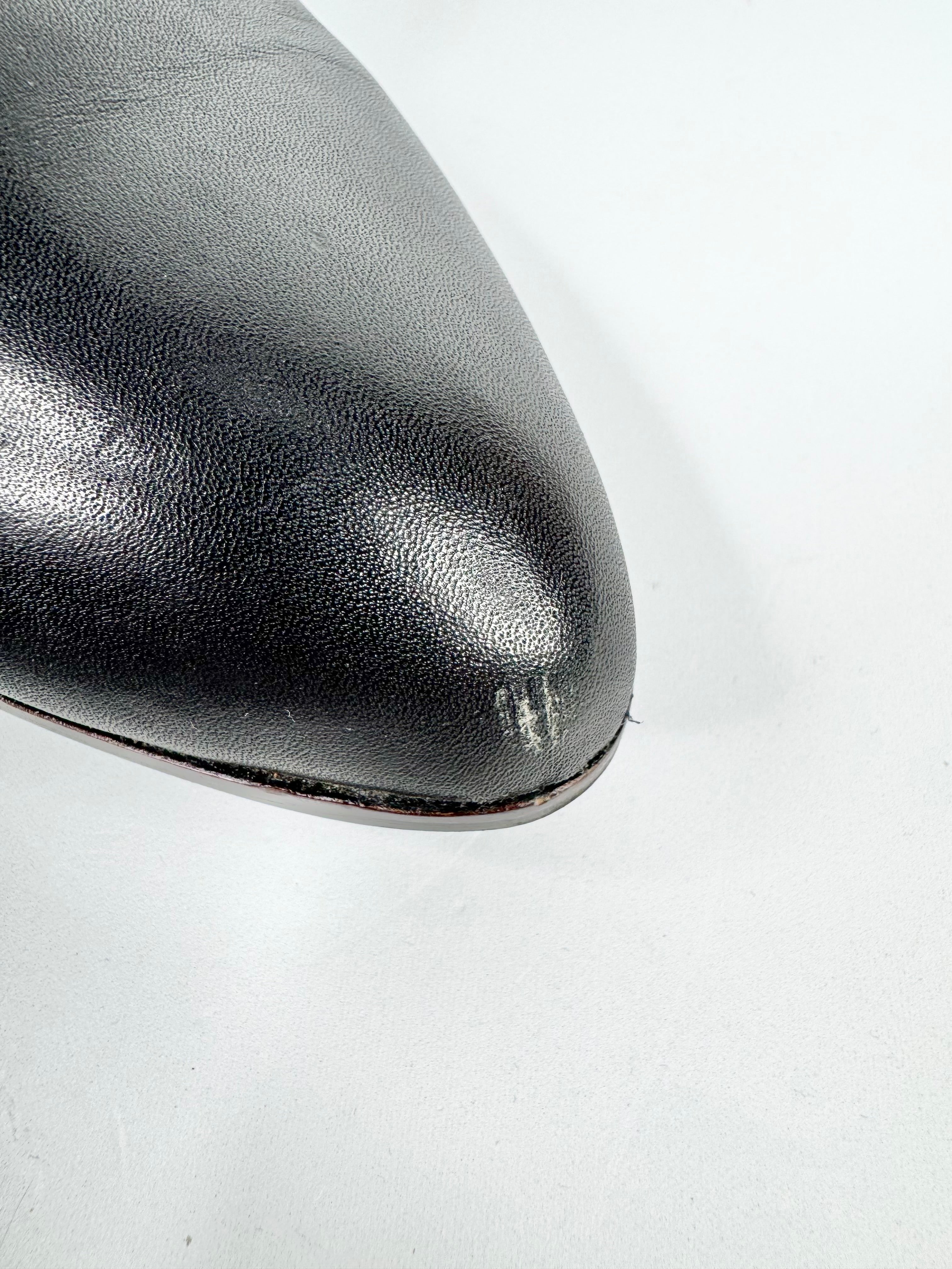 Frankie4 Black Leather Ankle Boots - EU40.5