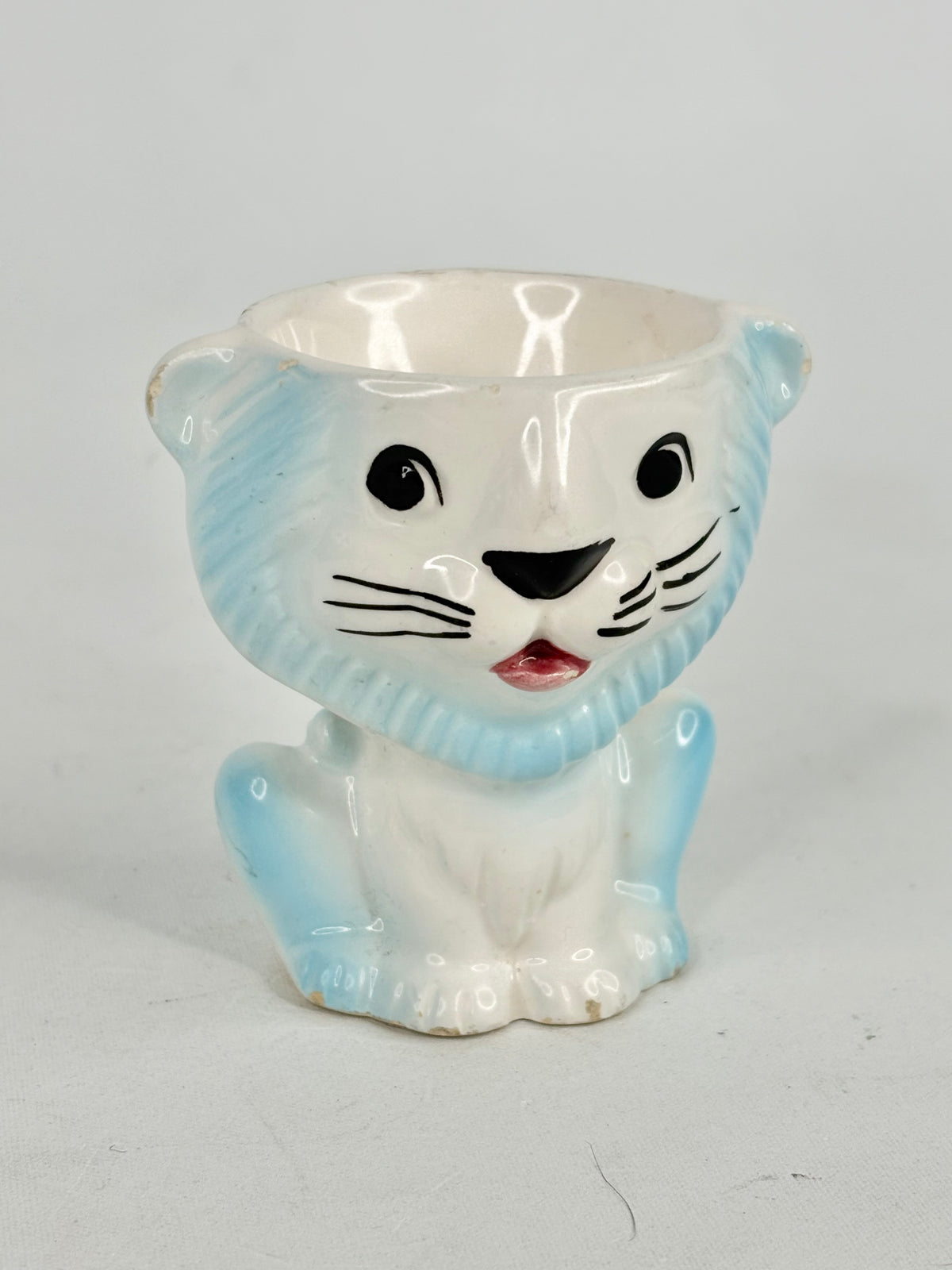 Vintage Anthropomorphic Lion Eggholder