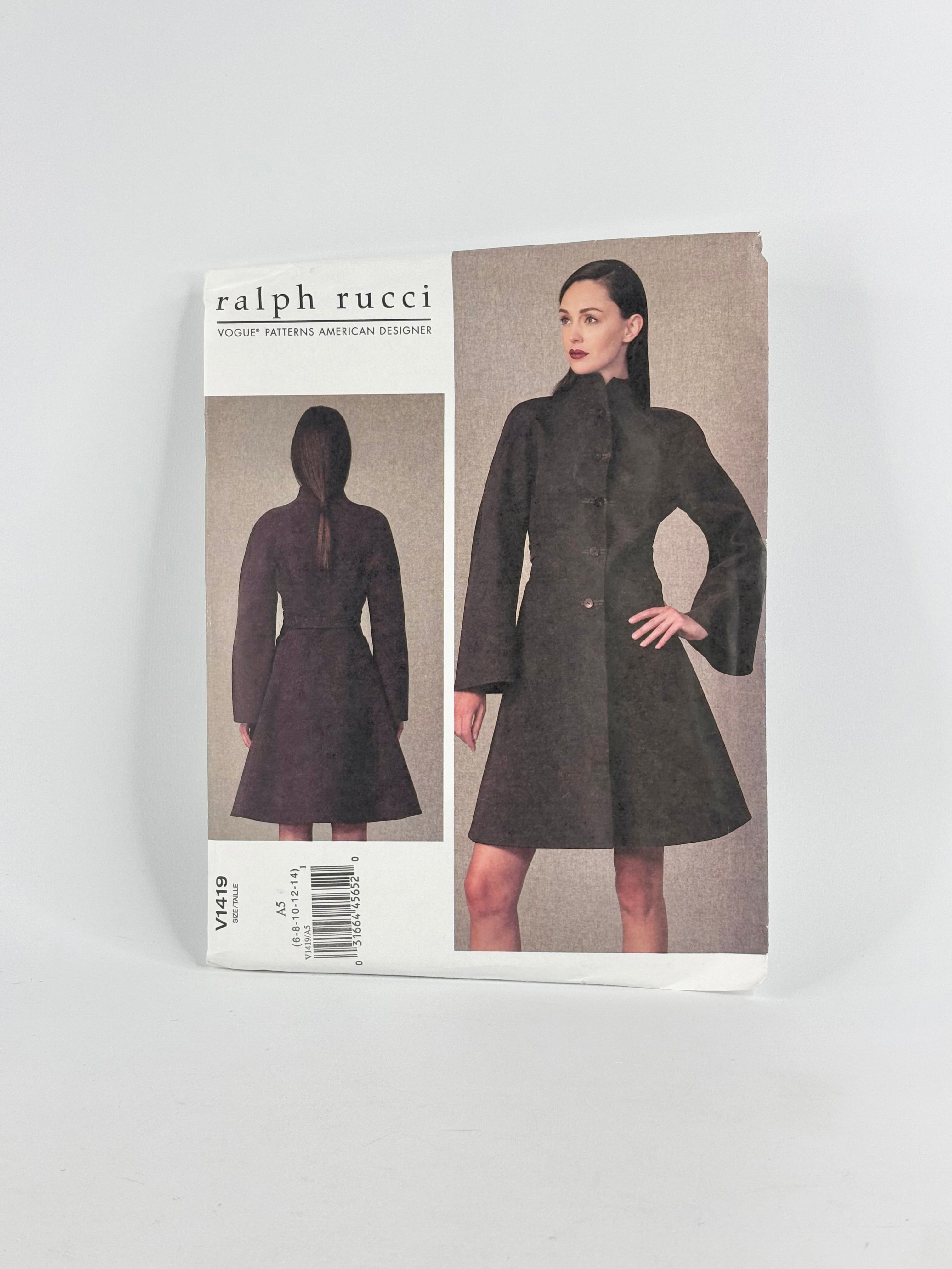 Vogue American Designer Ralph Rucci Jacket: No. V1419 - Size 6/14