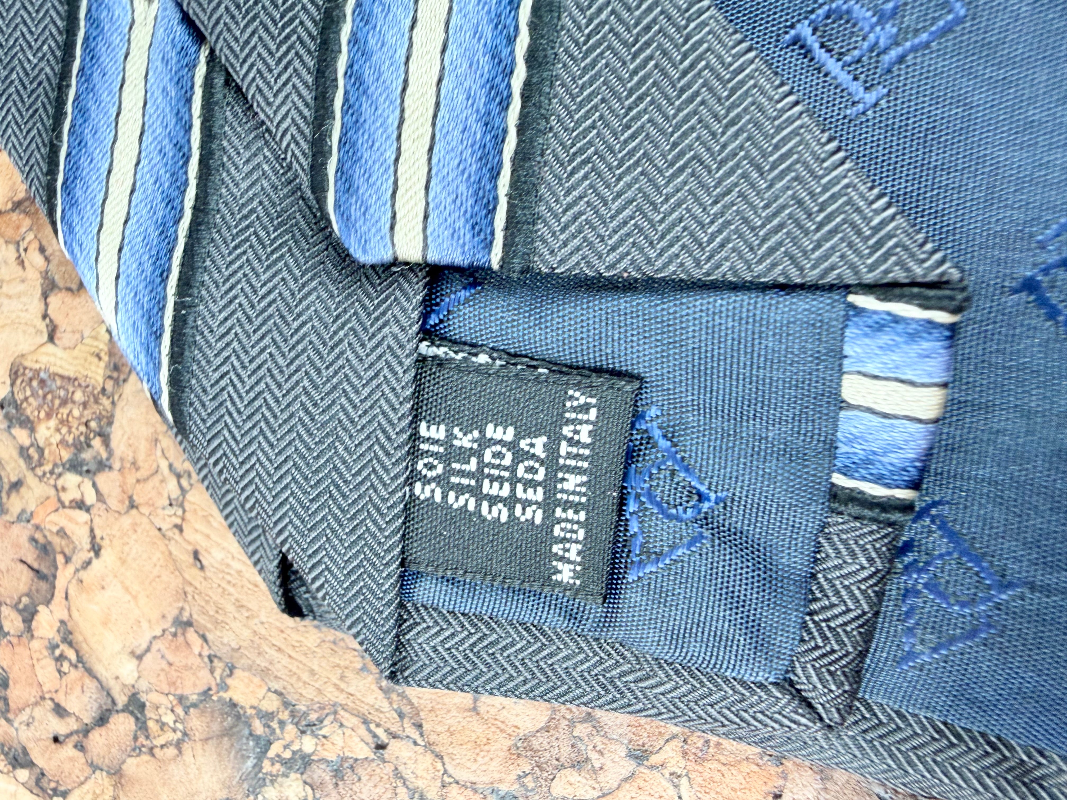 Pal Zileri Slate, Blue and Yellow Stripe Tie