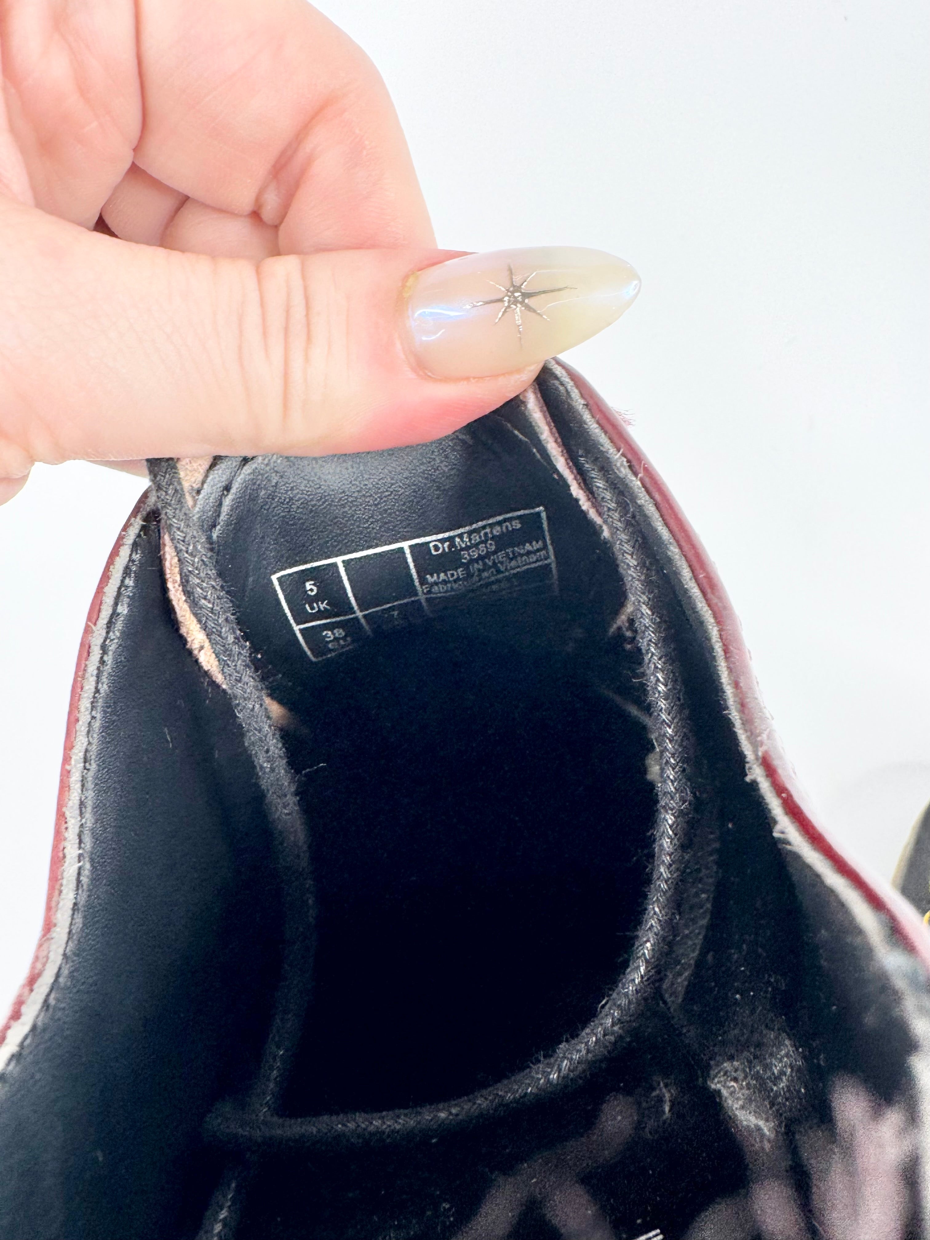 Dr. Marten Cherry Red Vegan Brogues - EU38