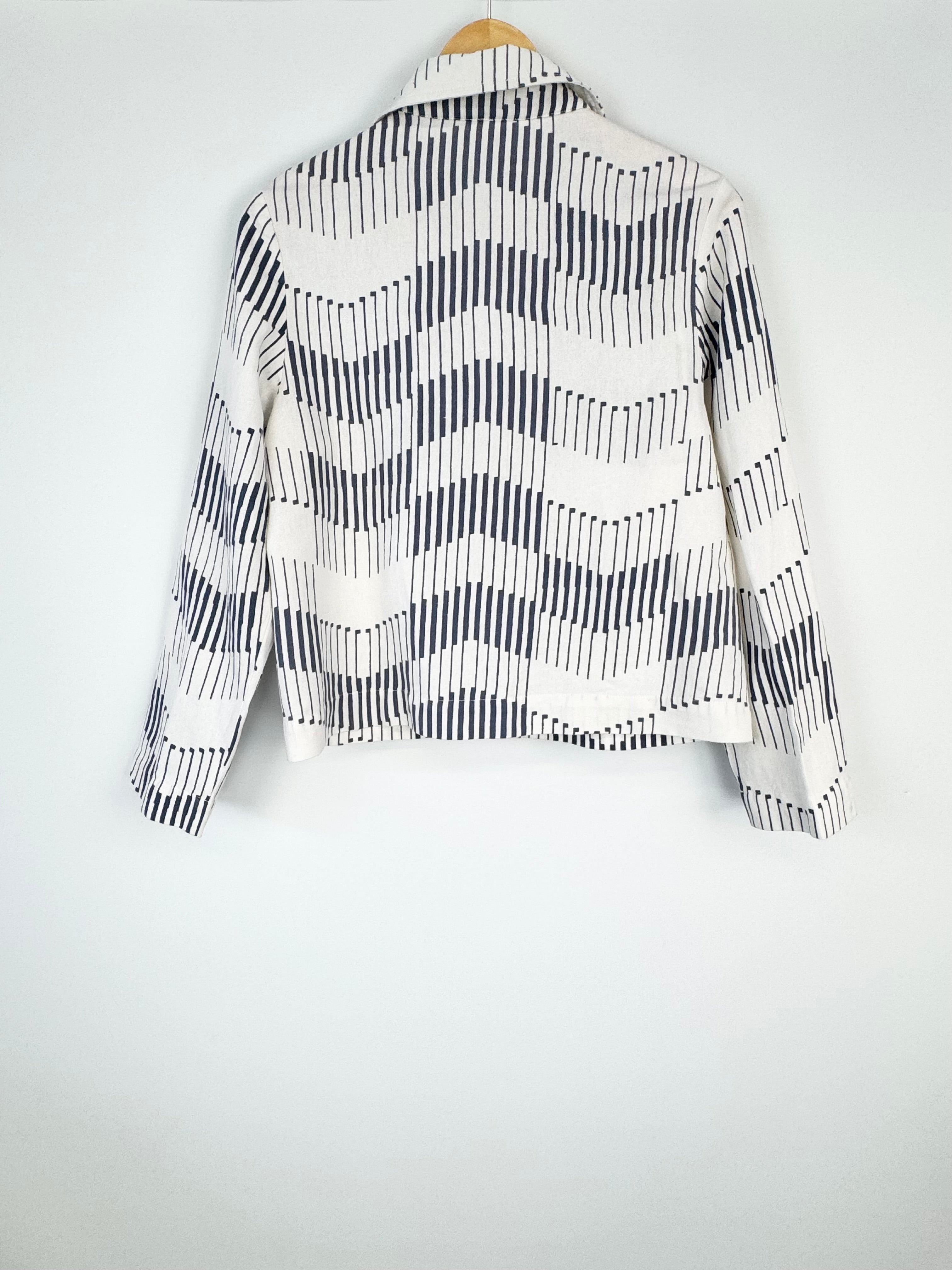 Nancy Bird Blue & White Patterned Cotton Jacket - AU6/8