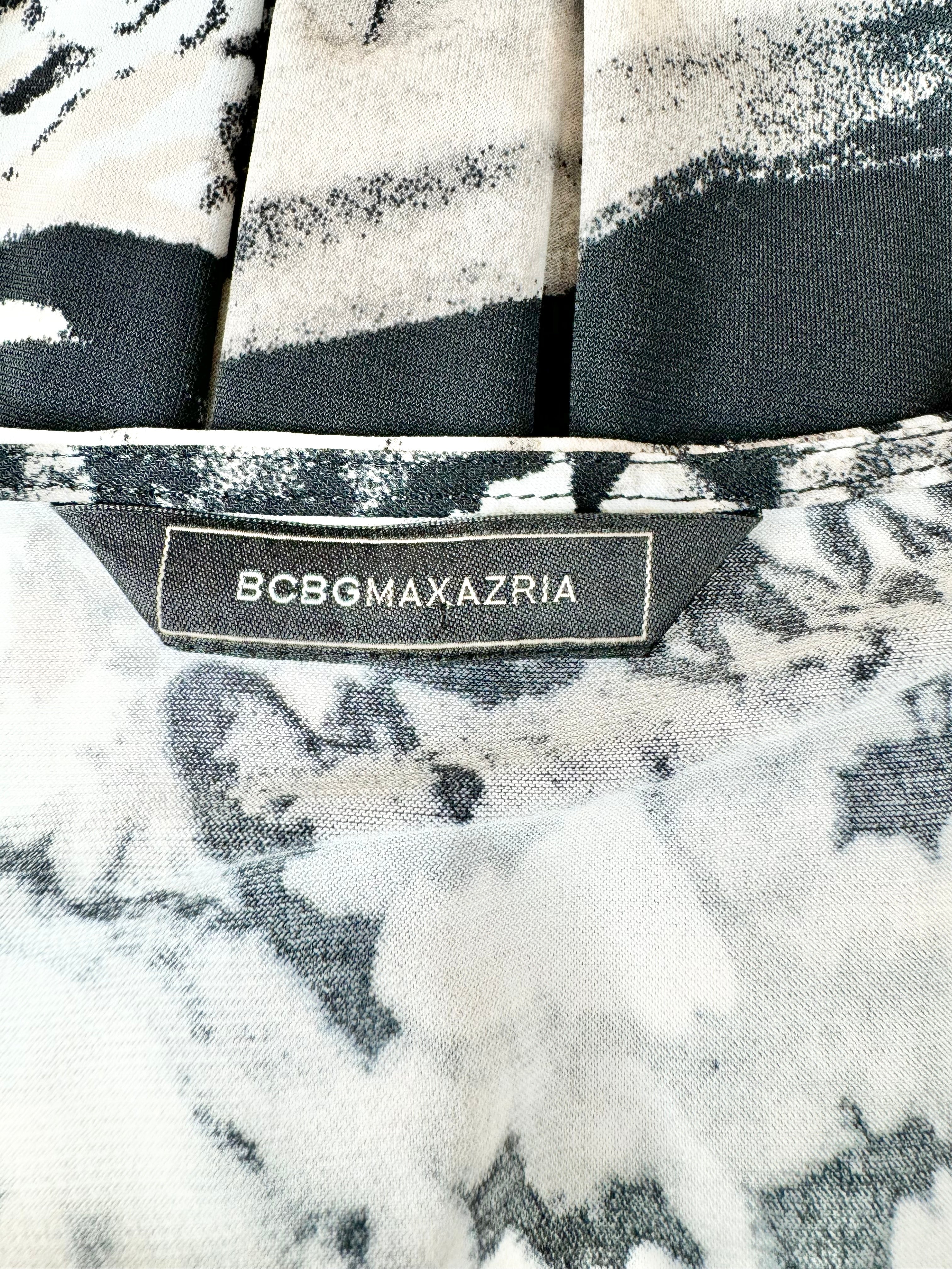 BCBGMaxazaria Peach & Black Long Sleeve Dress - AU8/10