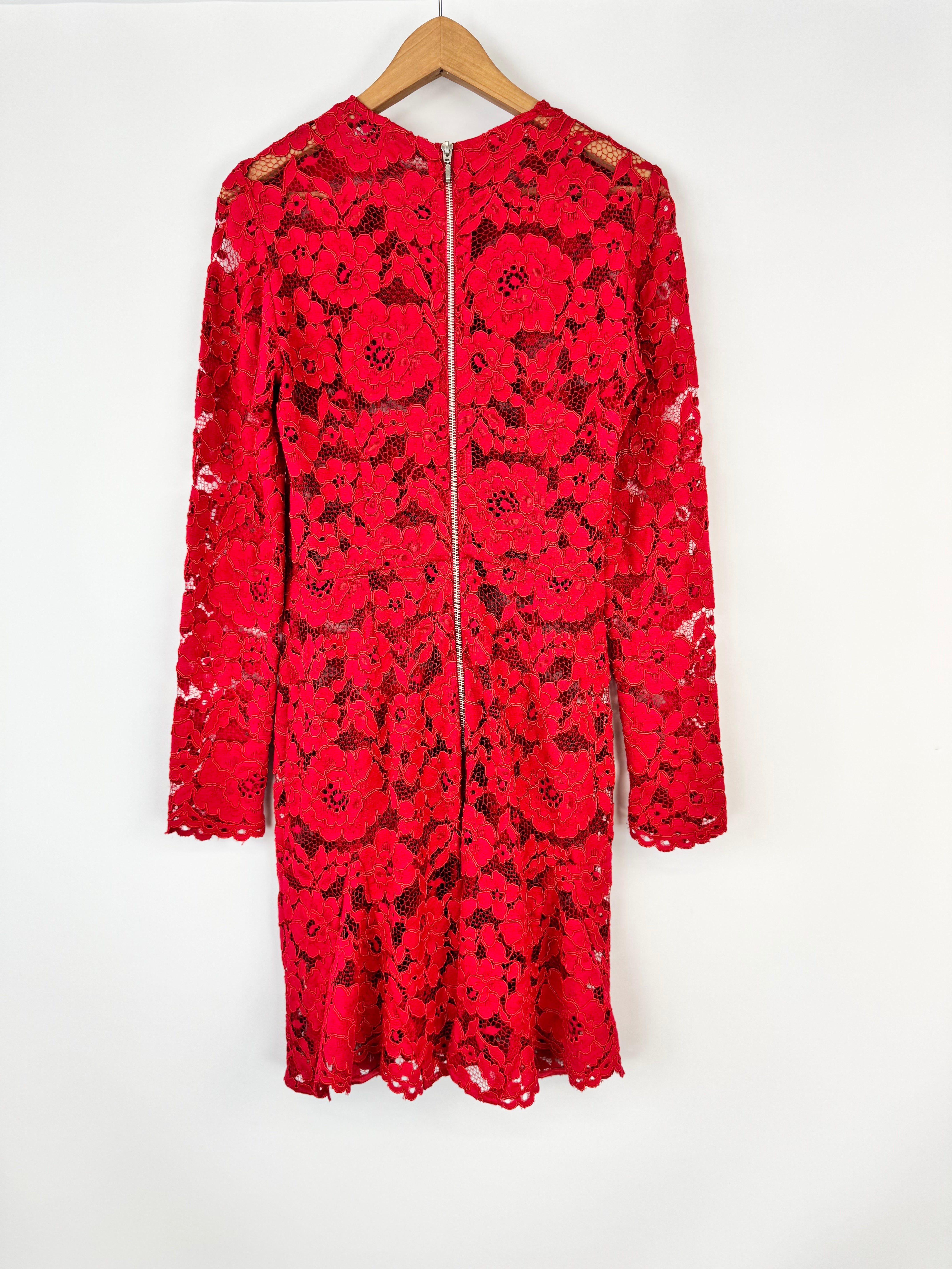 Yeojin Bae Crimson Lace Dress - AU12