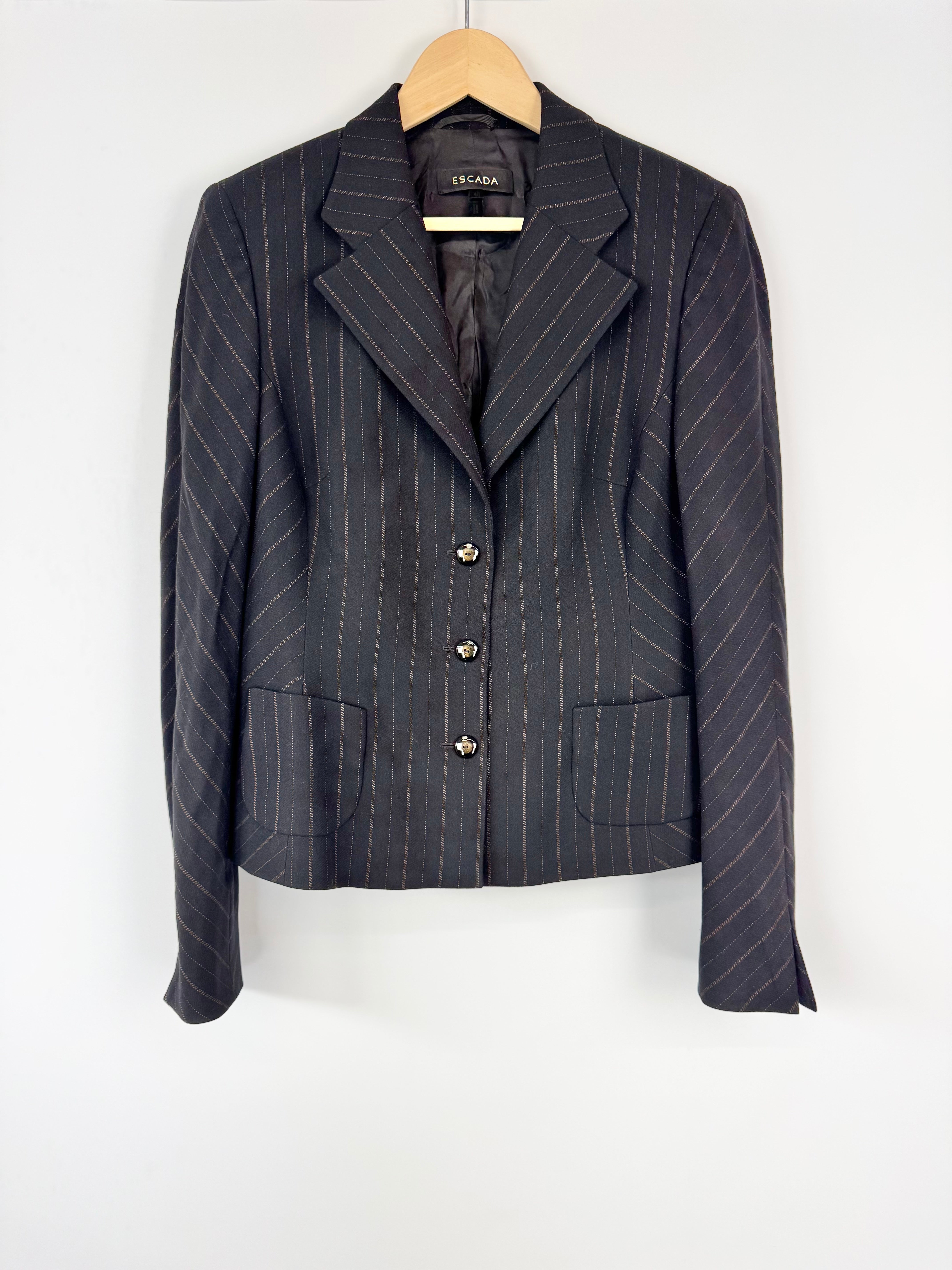 Escada Stripe Skirt Suit - AU12