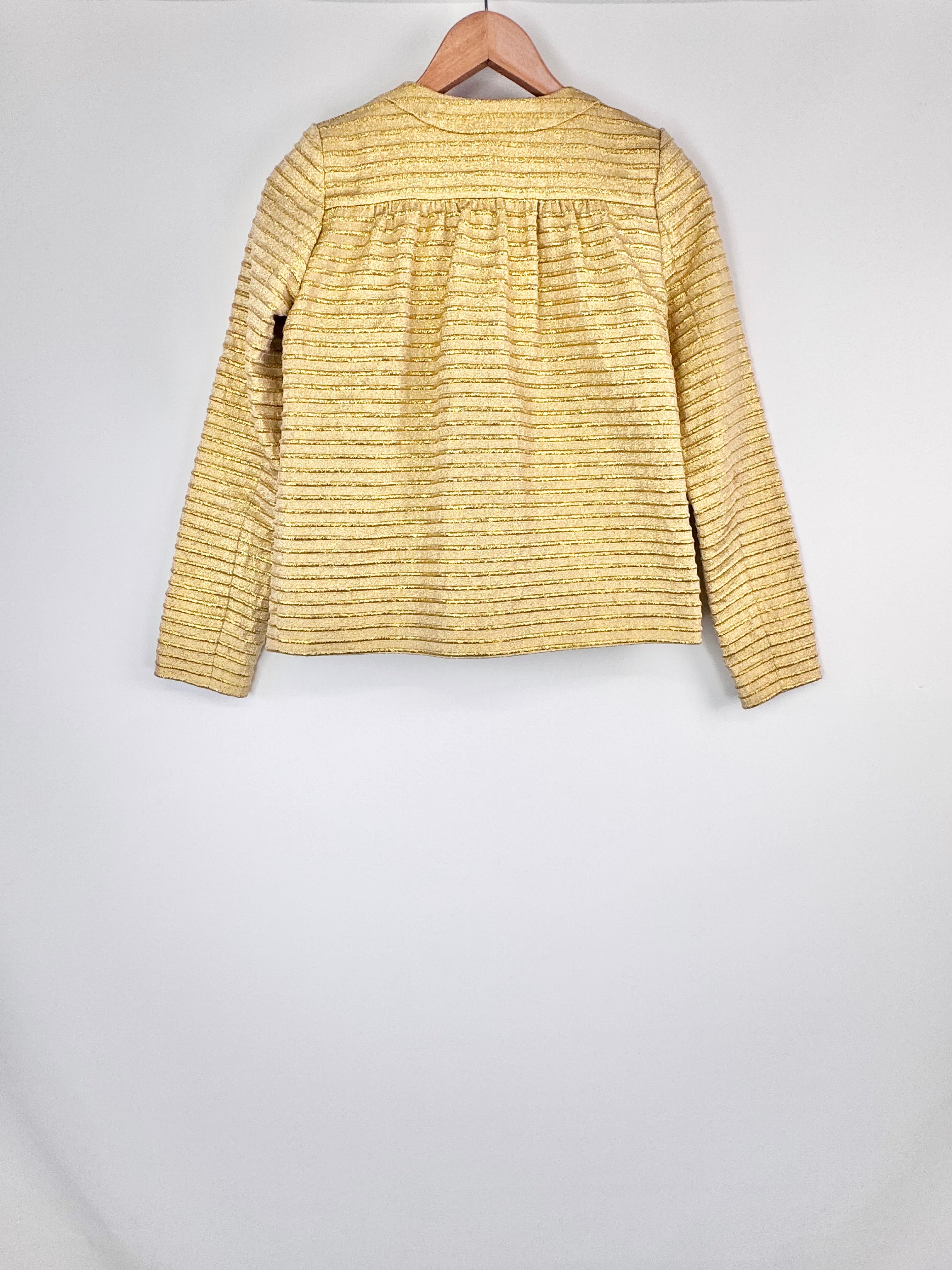 Manoush Metallic Gold Lorex Blazer - AU8