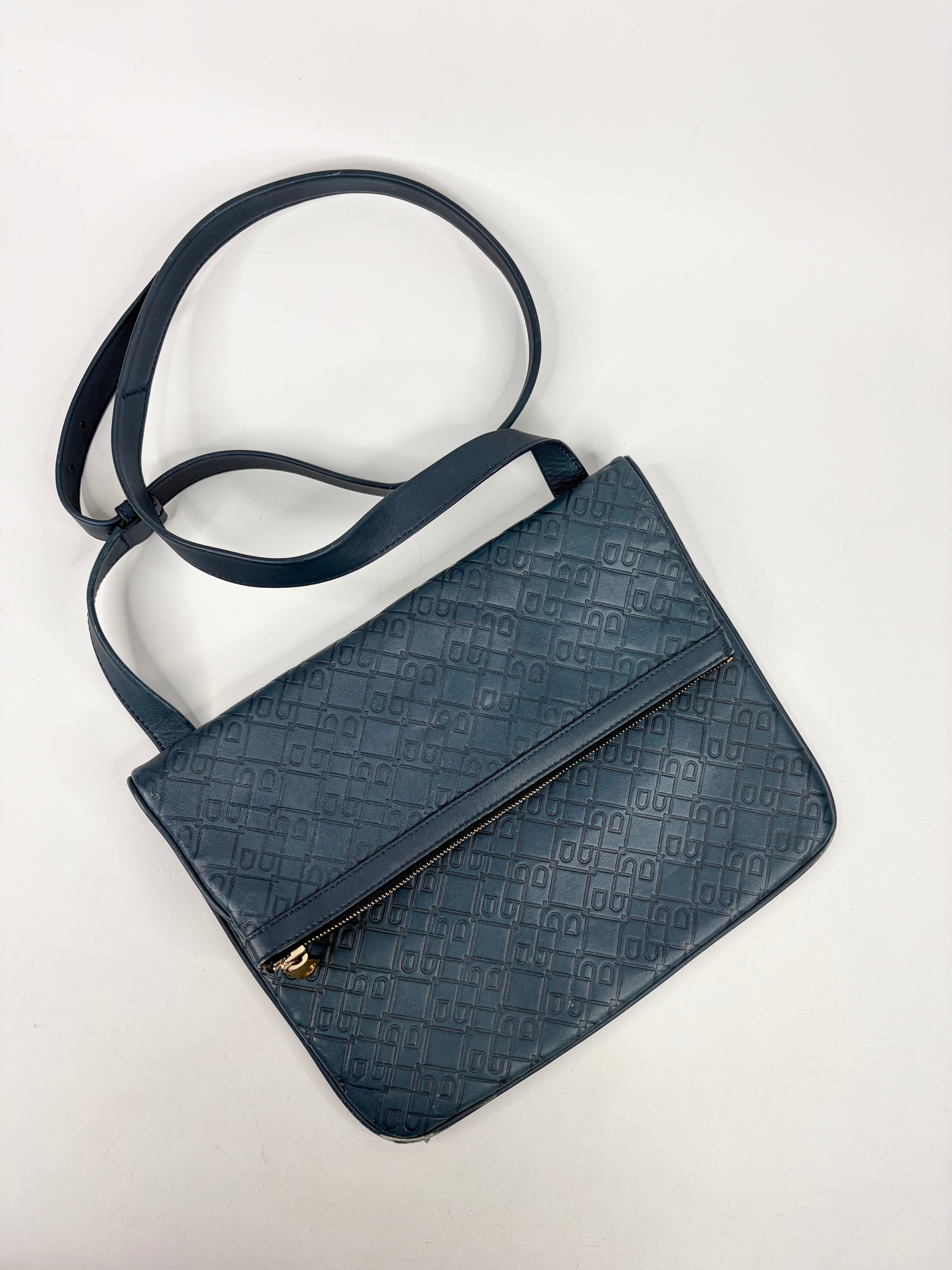 Bally Cobalt Blue ‘Bonfis’ Messenger Bag