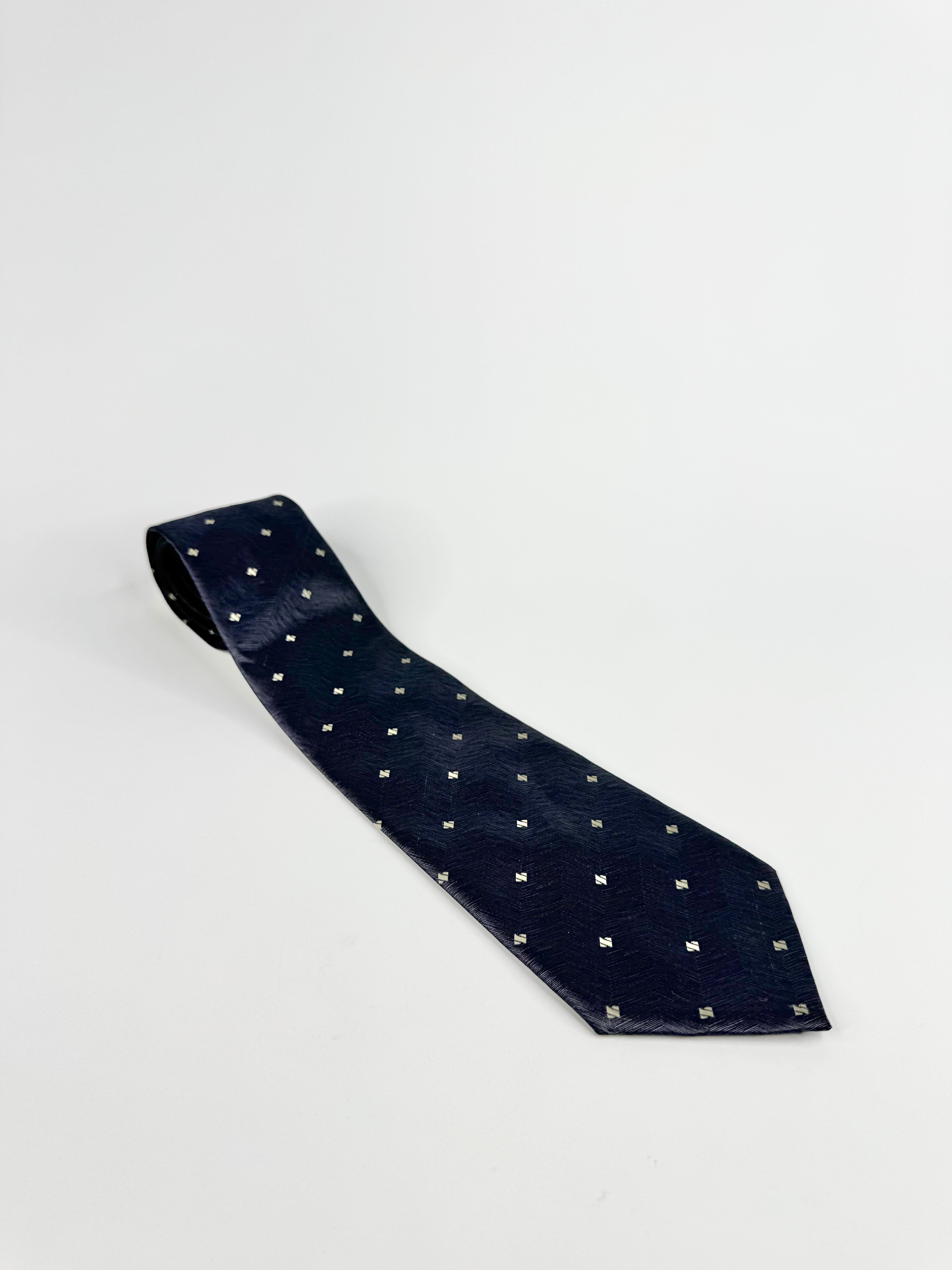 Gucci Blue Handmade Silk Tie