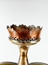Large Engraved Copper & Brass Vase