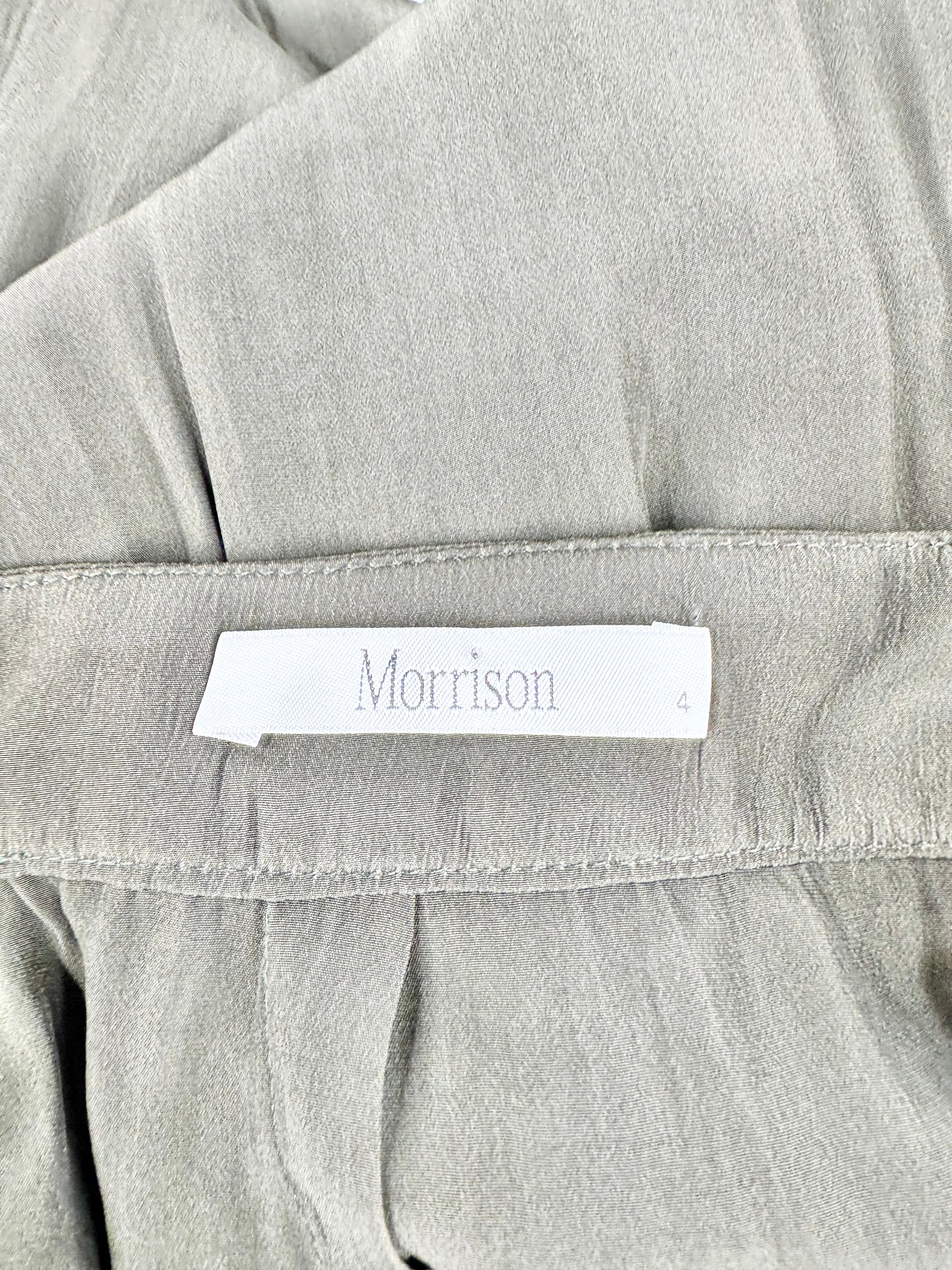 Morrison Olive Green Wide Leg Slacks - AU10/12