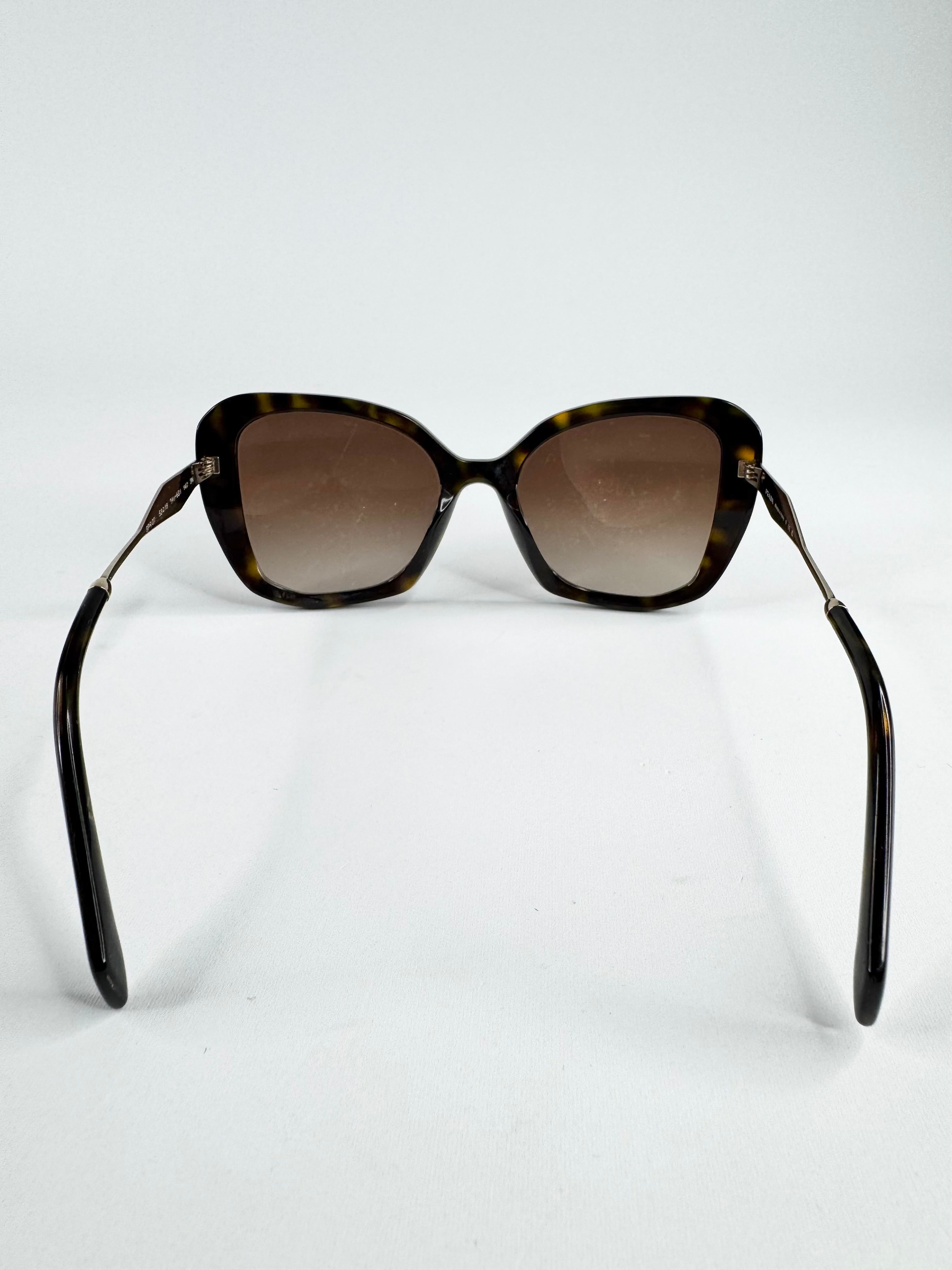 Prada Tortoiseshell Square Sunglasses
