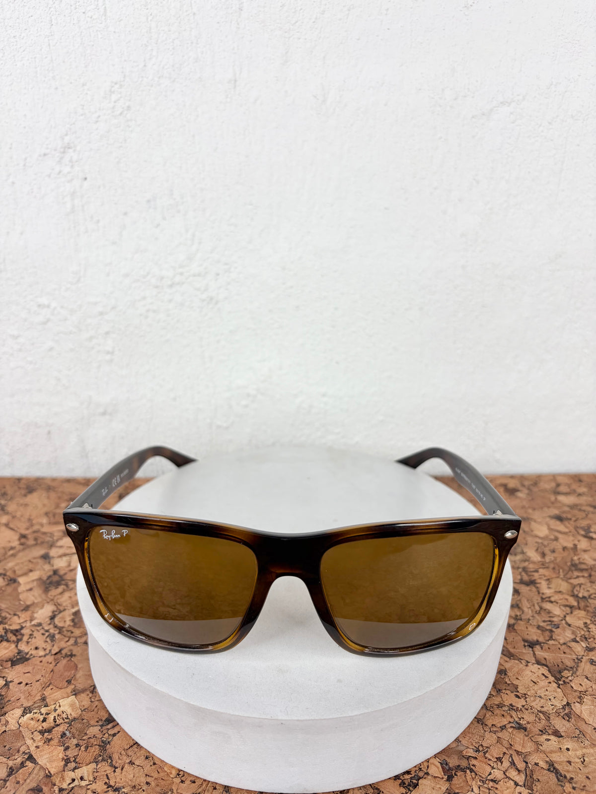Ray-Ban Boyfriend Two 710/57 Polished Havana Sunglasses