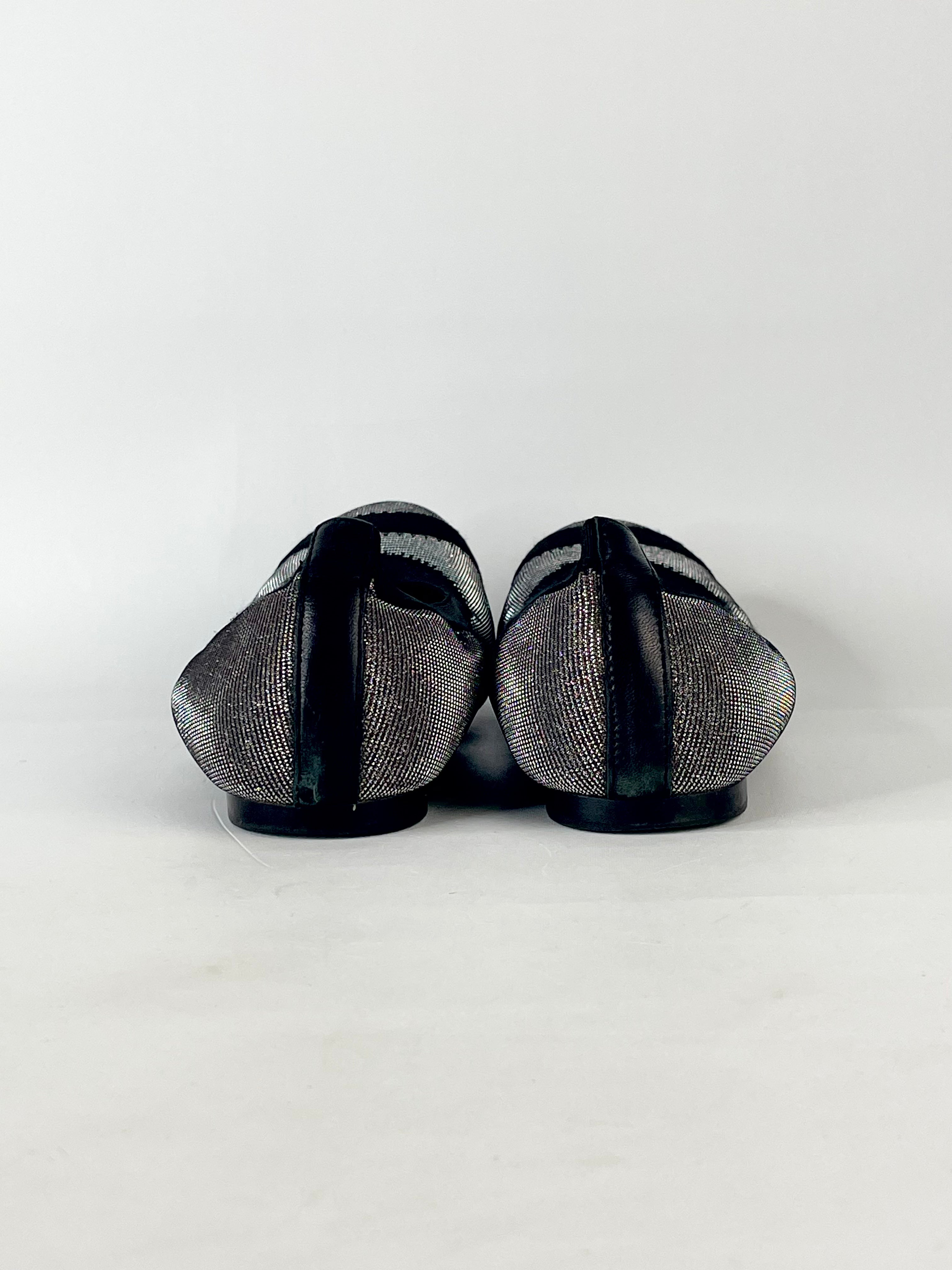 Stuart Weitzman Giveable Pyrite Nocturn Glittering Ballet Flats - EU37.5