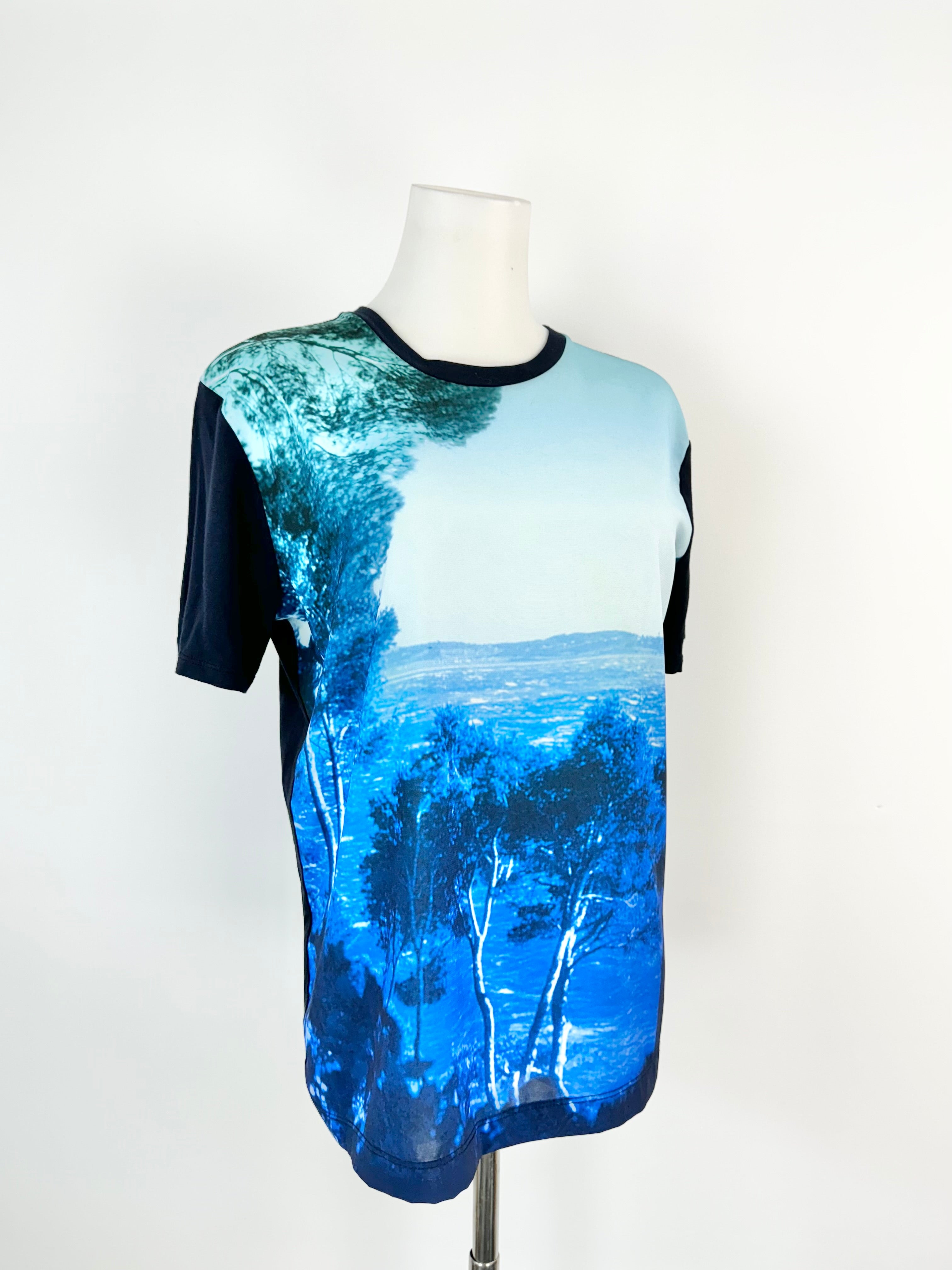 PS Paul Smith Blue Graphic Print T-Shirt - AU10