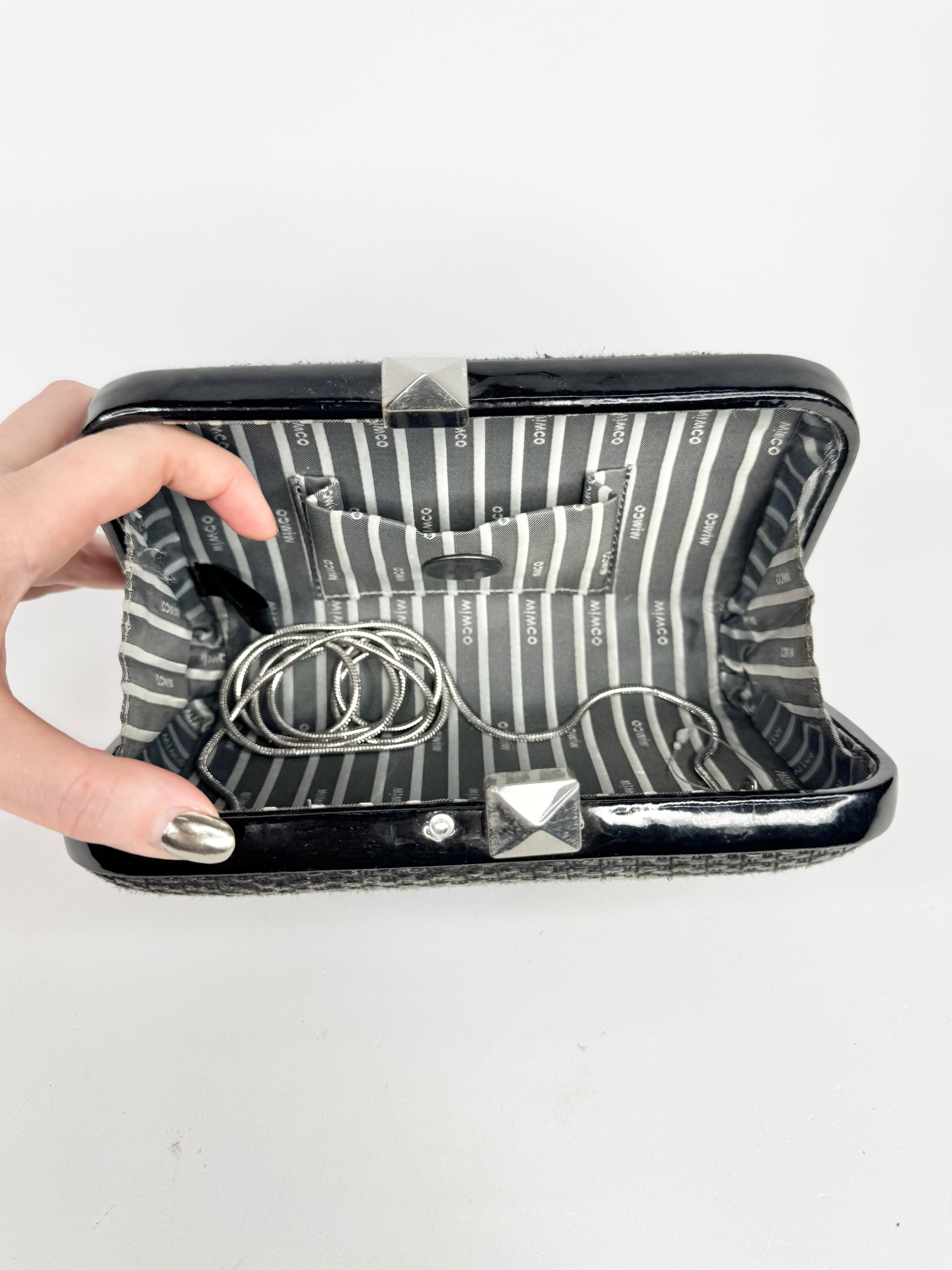 Mimco Woven Stud Clutch