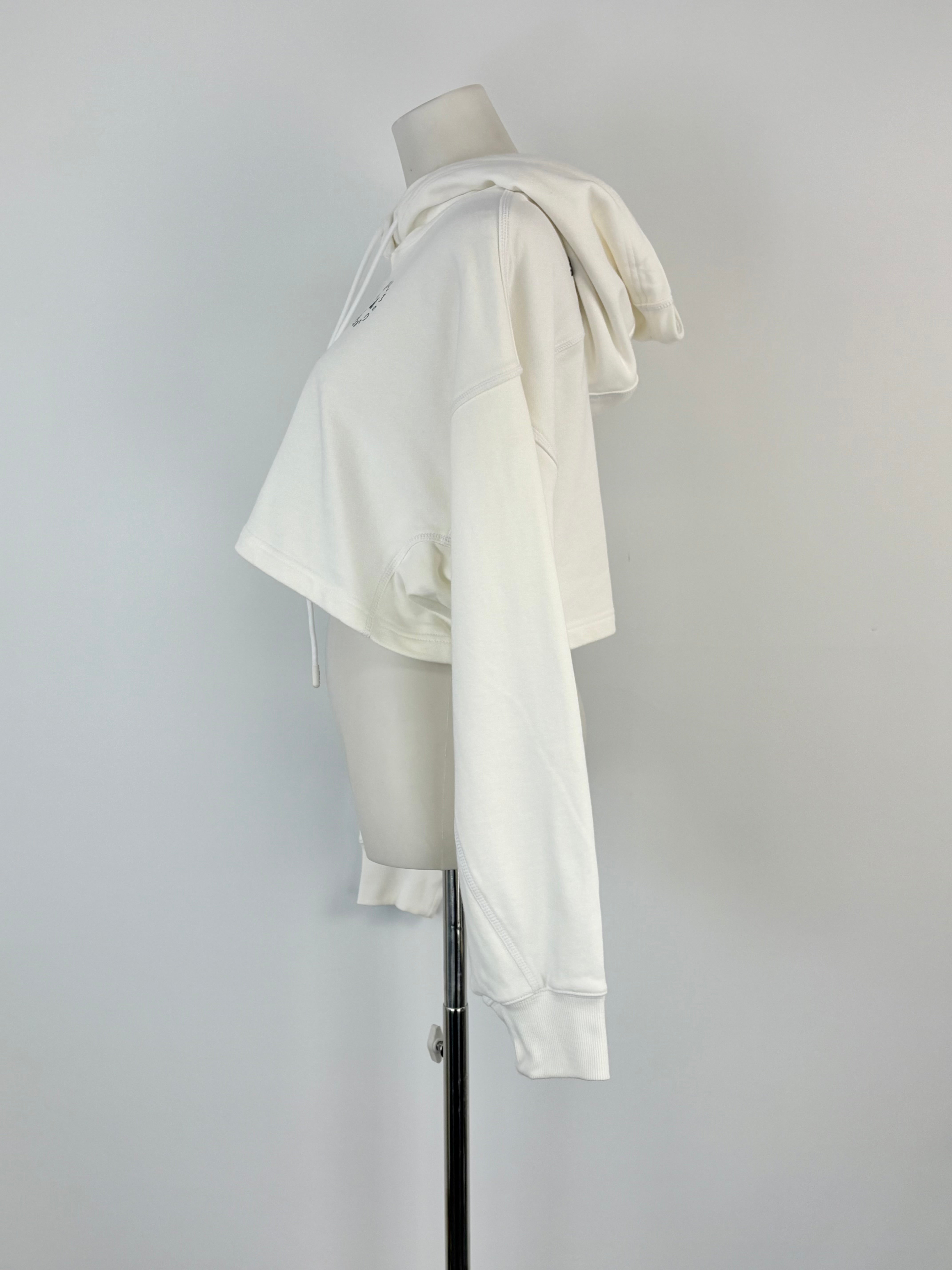 Adidas x Stella McCartney White Cropped Hoodie - AU8