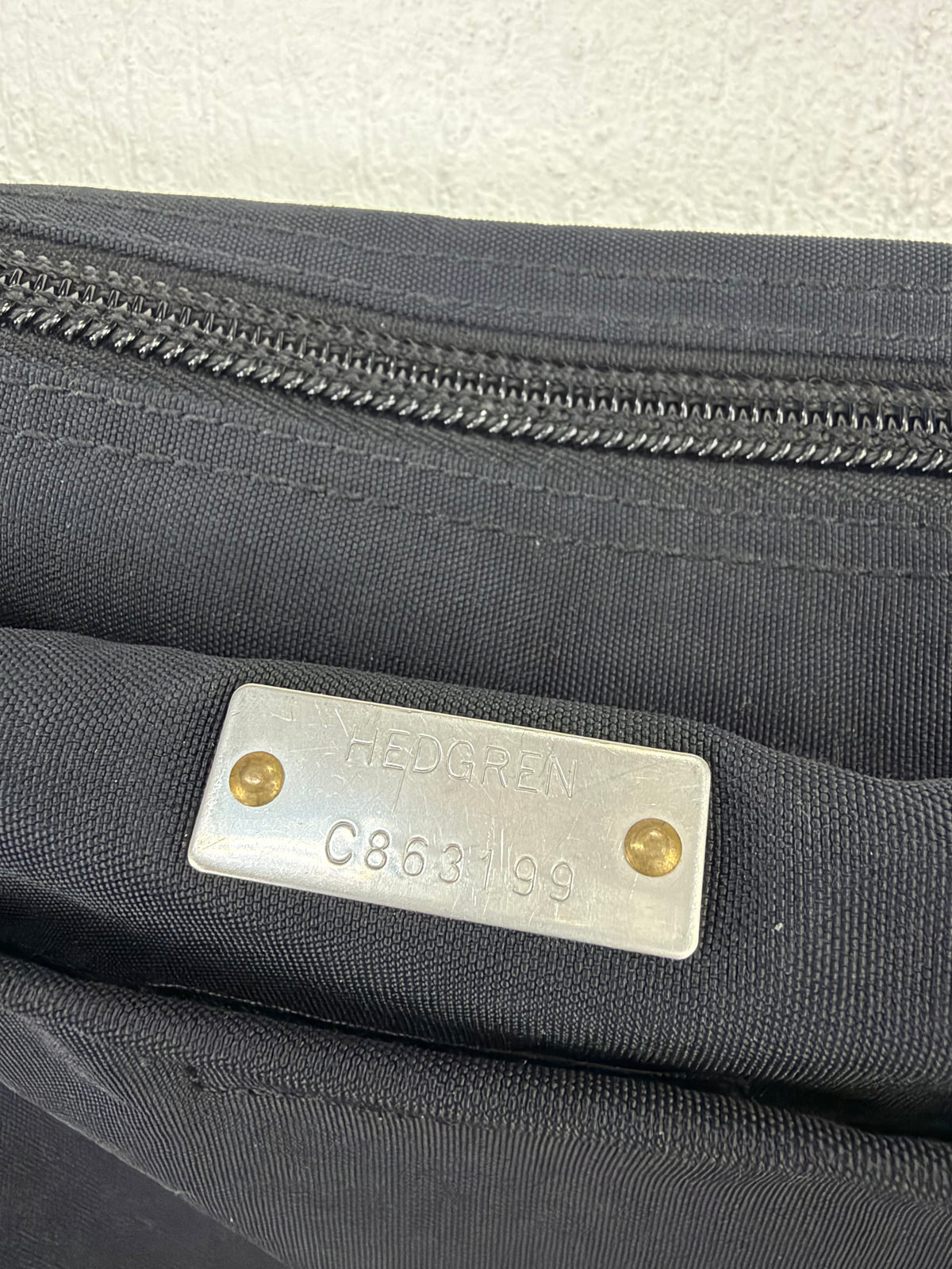 90s era Hedgren Black Messenger Bag