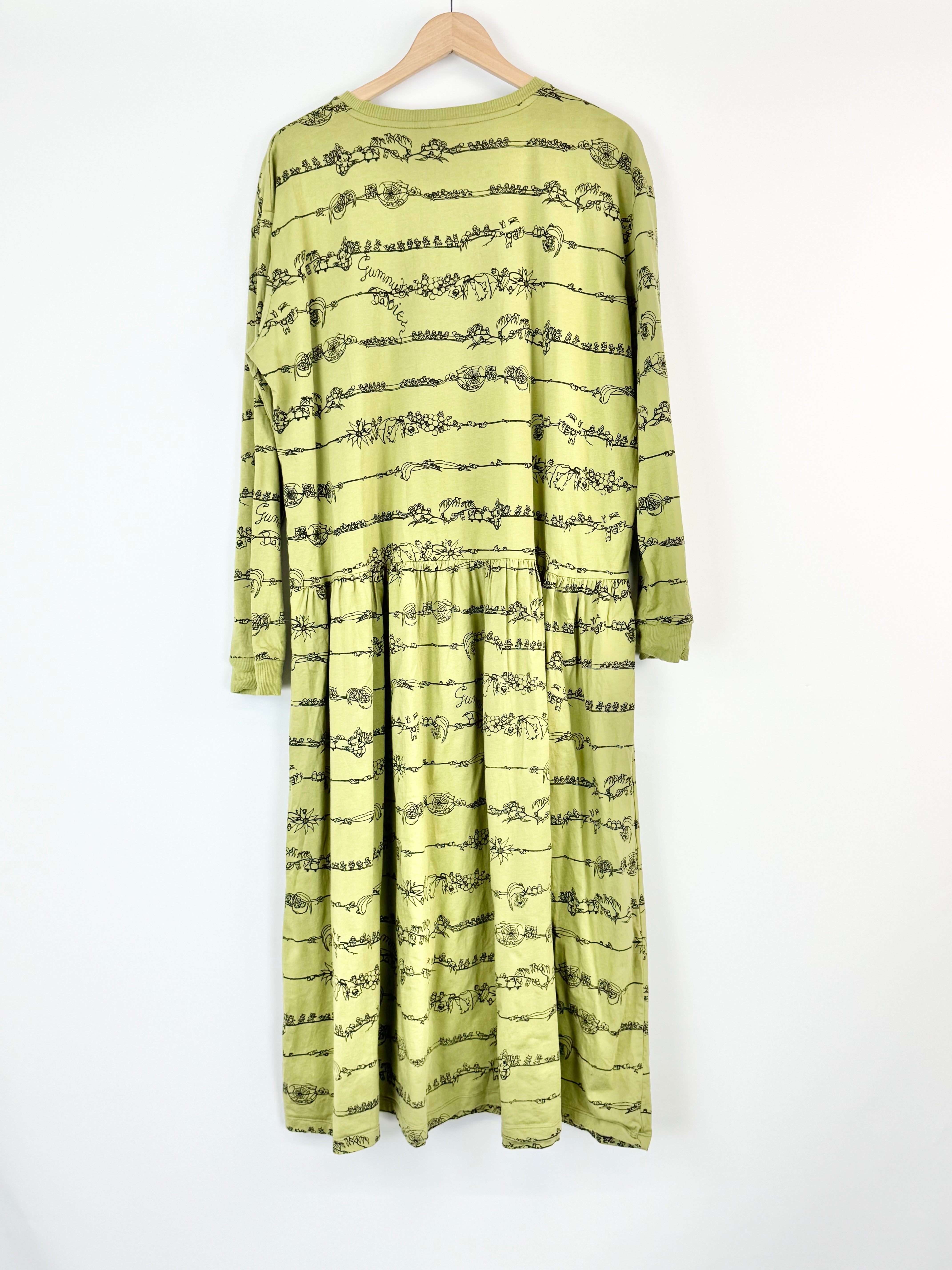 Romance was Born x May Gibbs Khaki Green Dress - AU16
