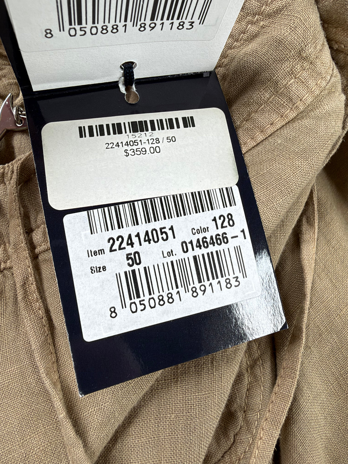 Paul & Shark Dark Navy Linen Tapered Slacks NWT - 50