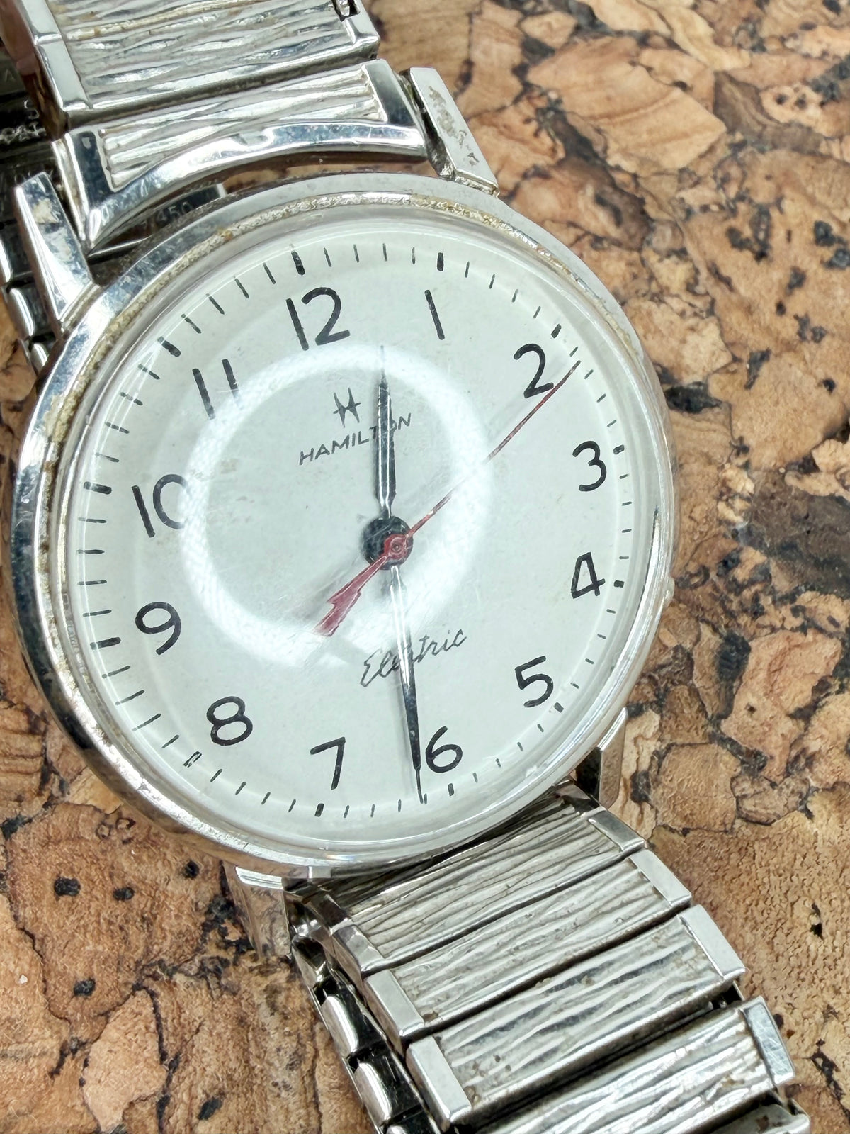 Vintage Hamilton Electric Skip Jack Silver Watch