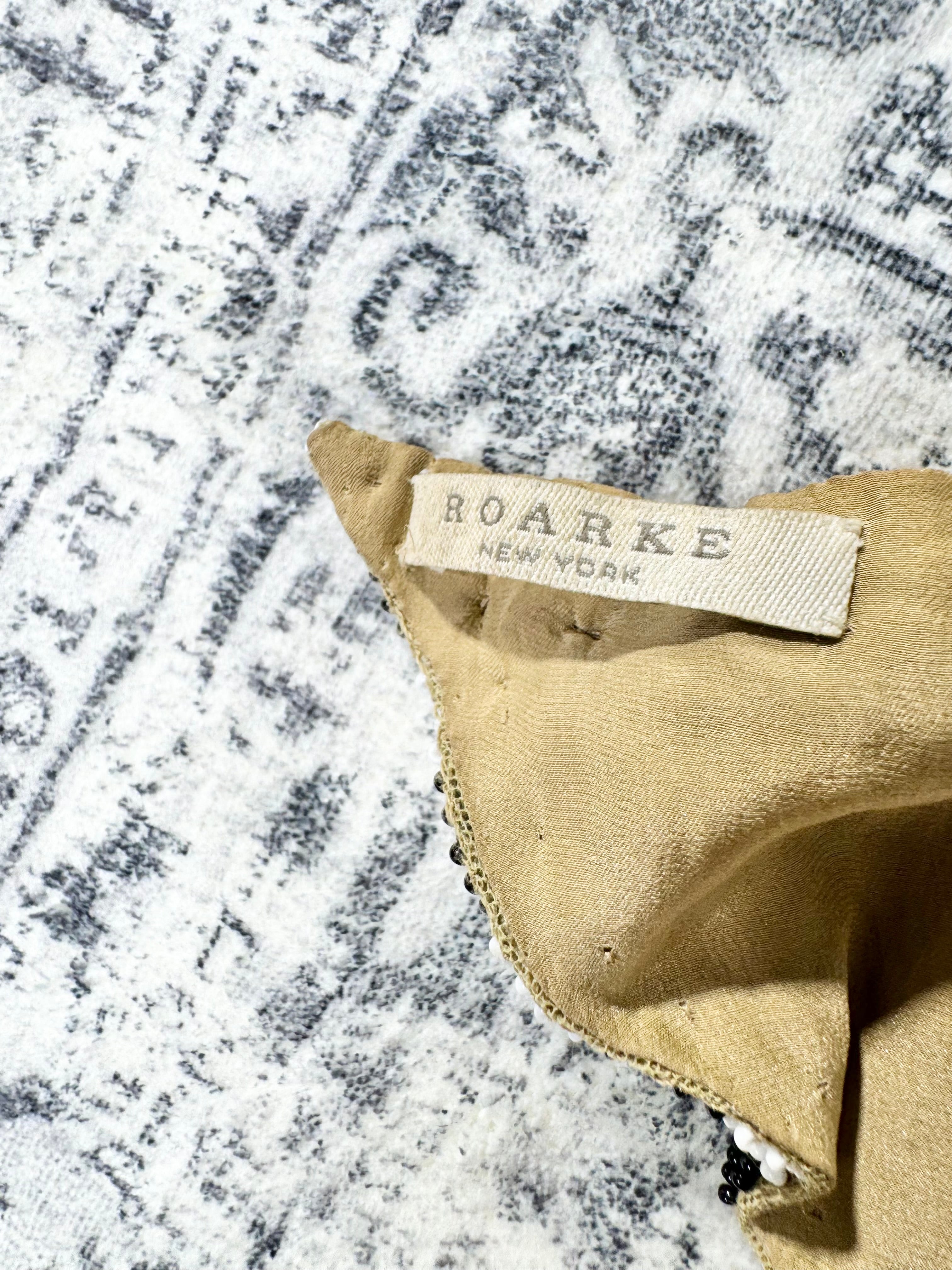 Roarke New York Black & White Beaded Collar