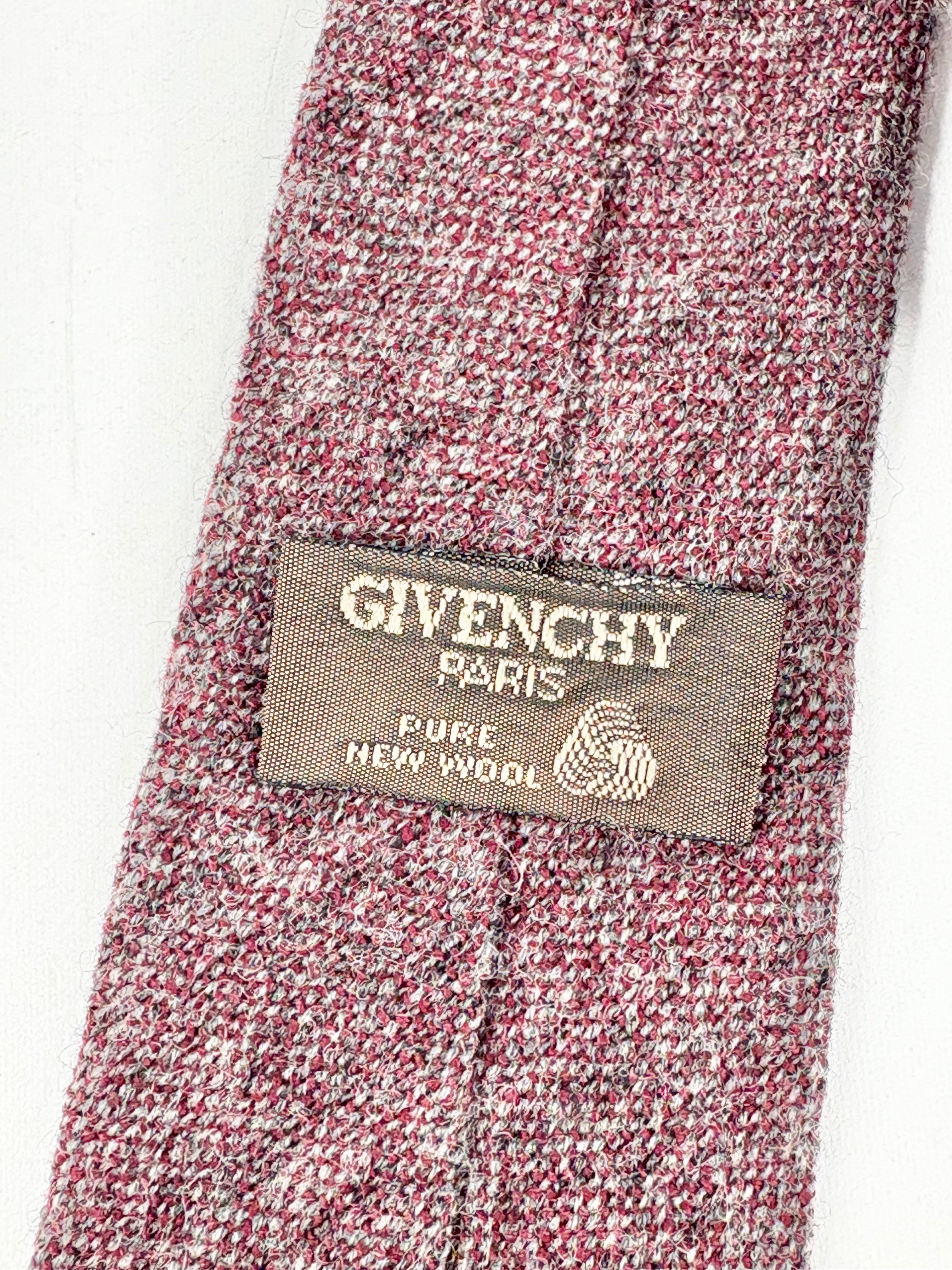 Vintage Givenchy Paris Pure Wool Tie