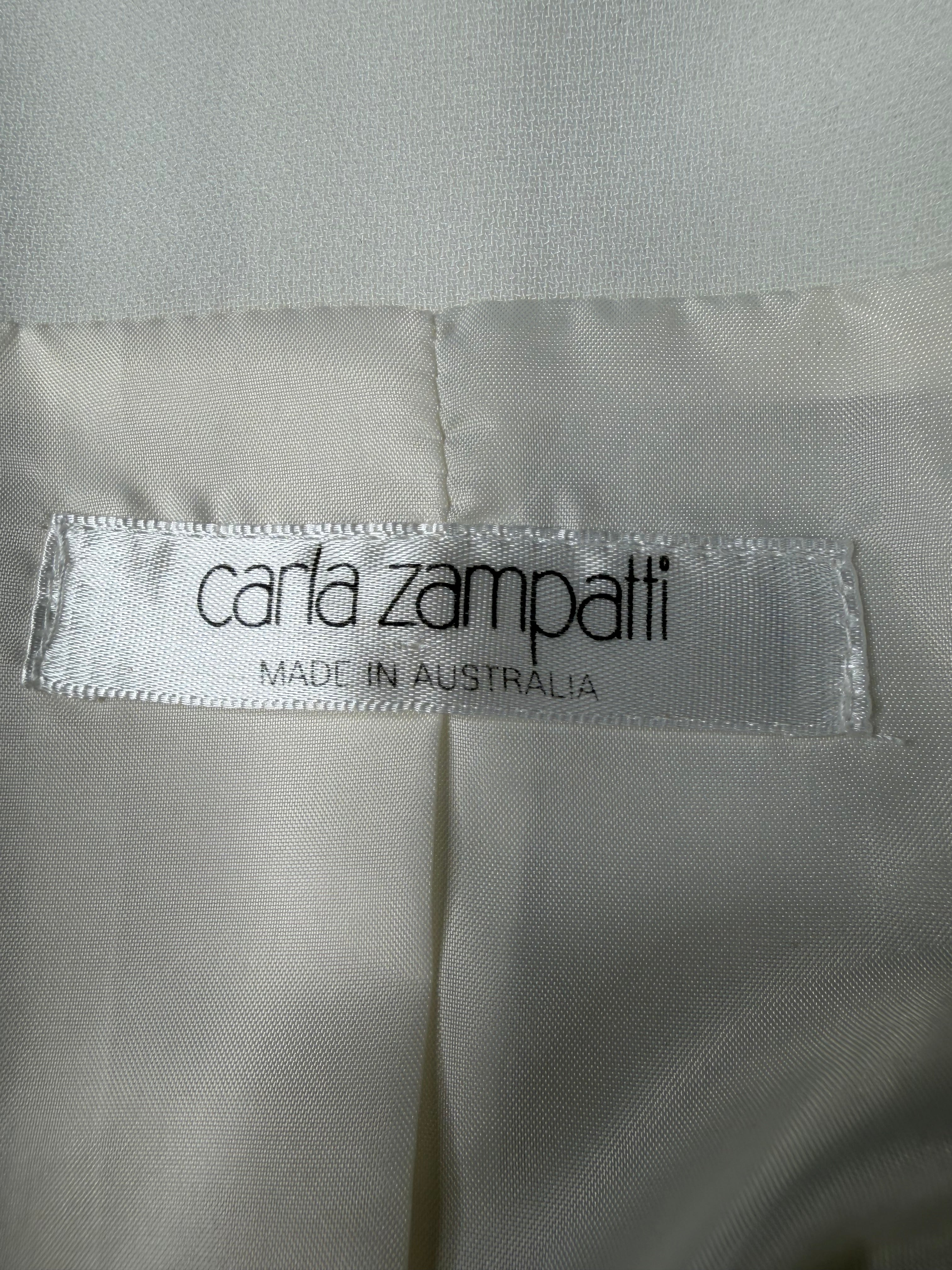 Carla Zampatti Cream Tie Front Jacket - AU8