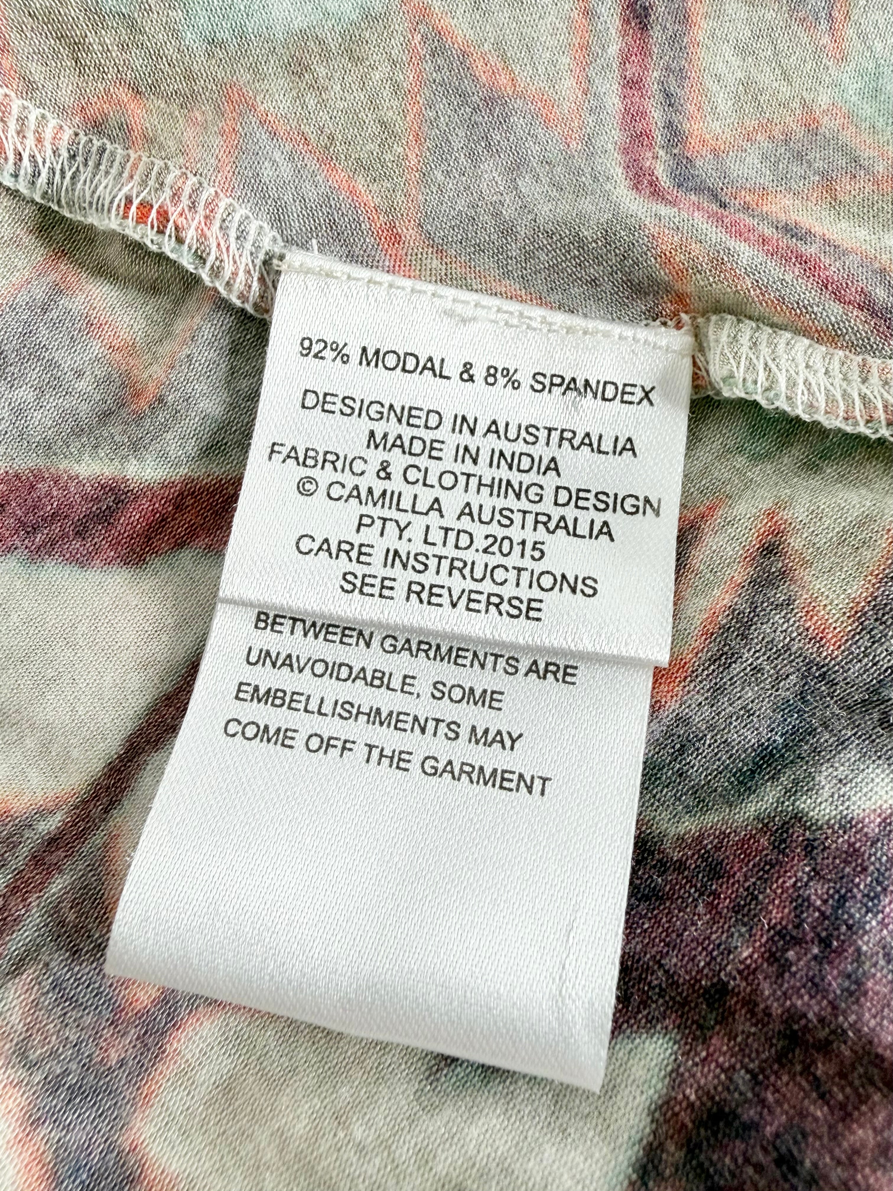 Camilla Kilim Odessey Crystal Embellished Jersey Fabric Dress - AU12