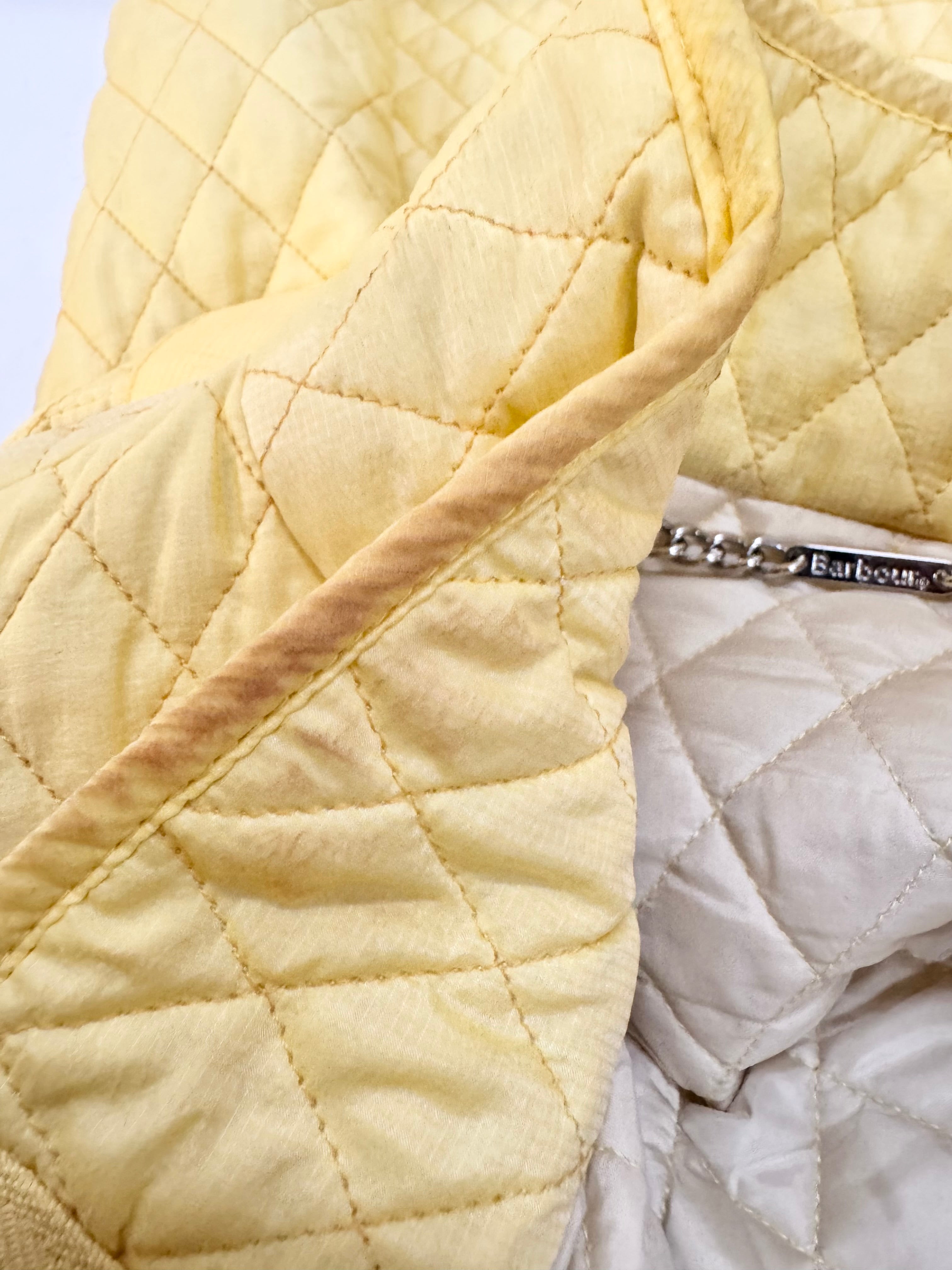 Barbour Butter Yellow Quilted Jacket - AU18