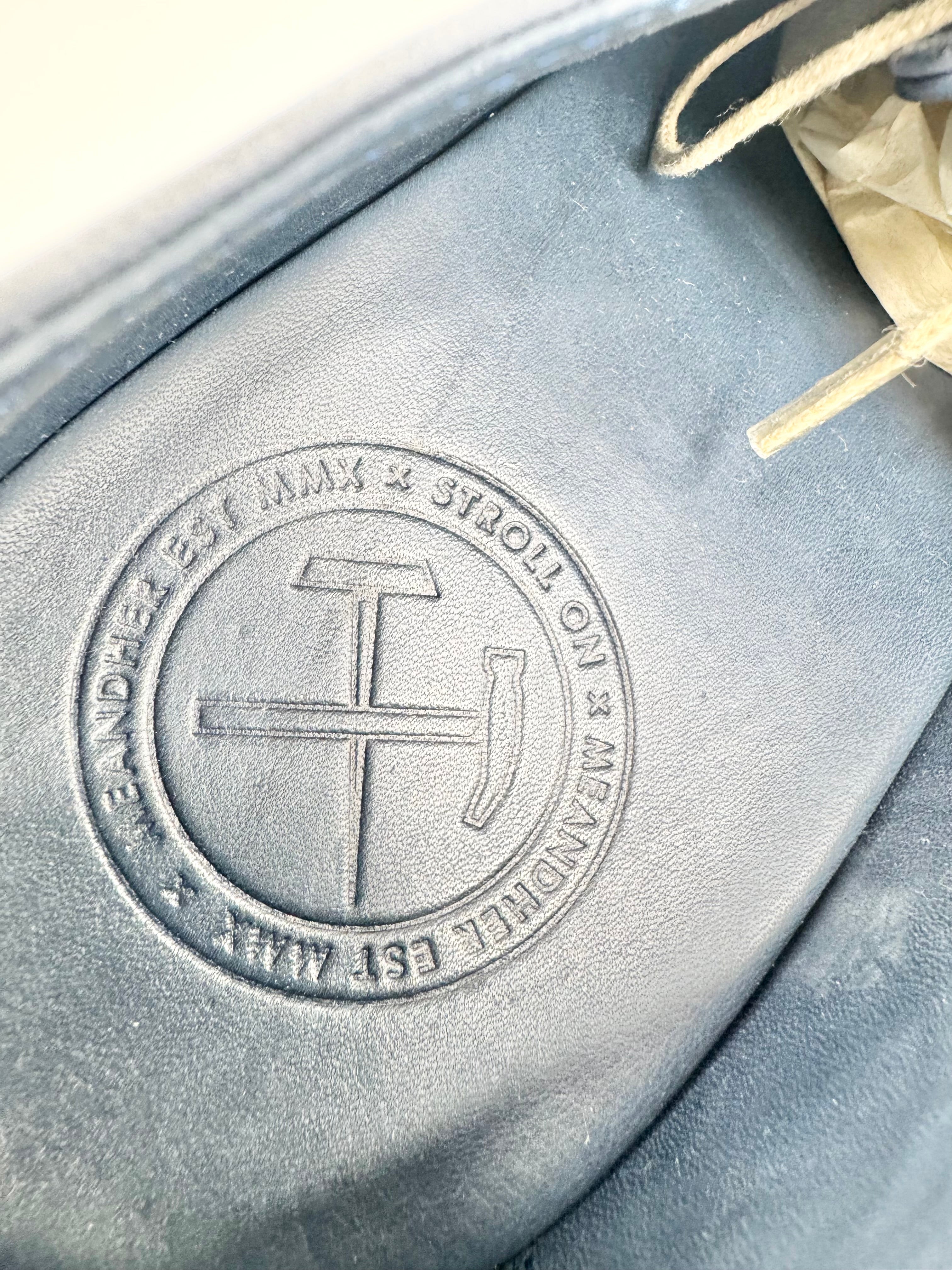 Meandher Stone Blue Brogues - EU42