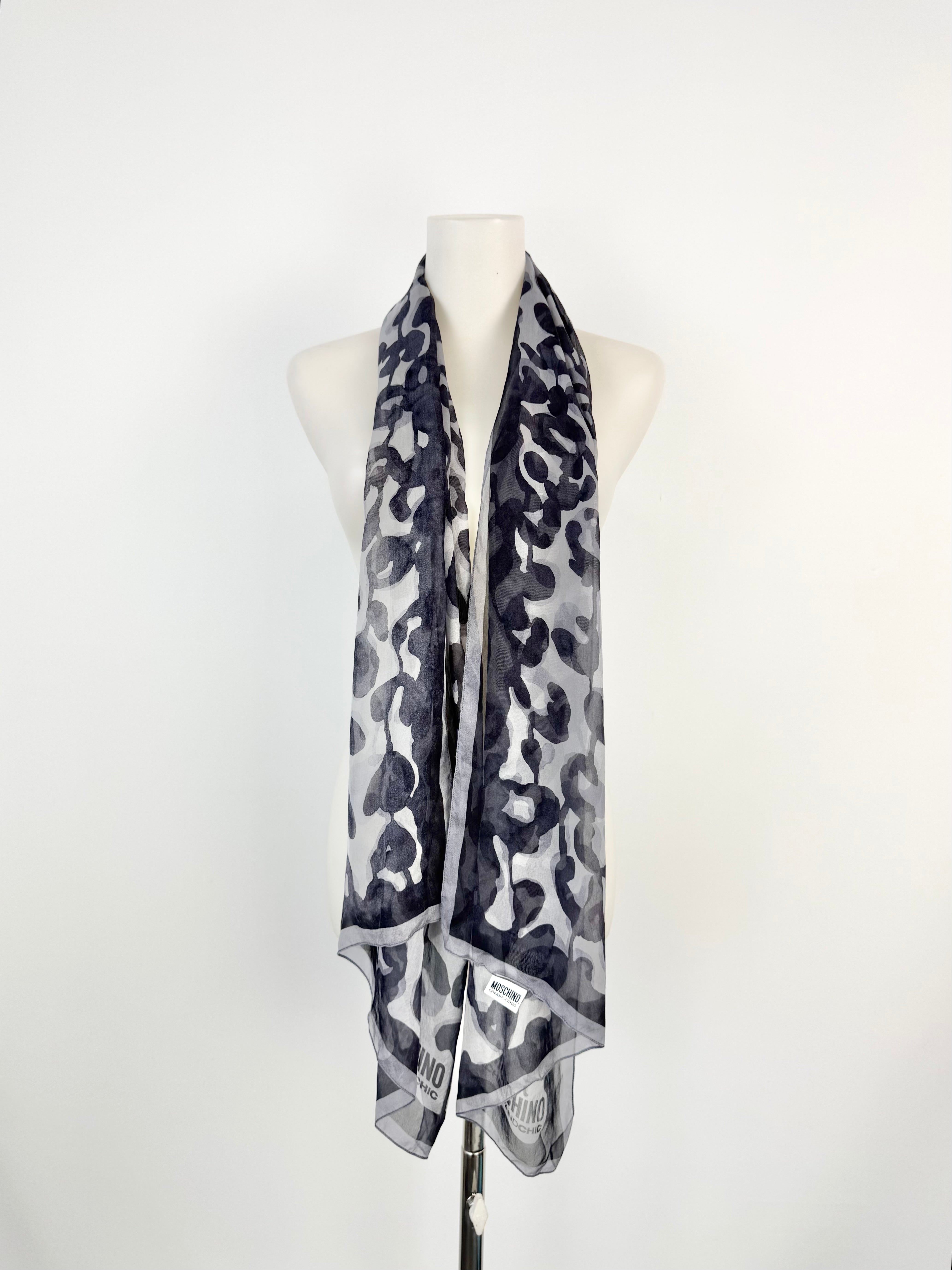 Moschino Cheap & Chic Large Silk Multicolour Scarf