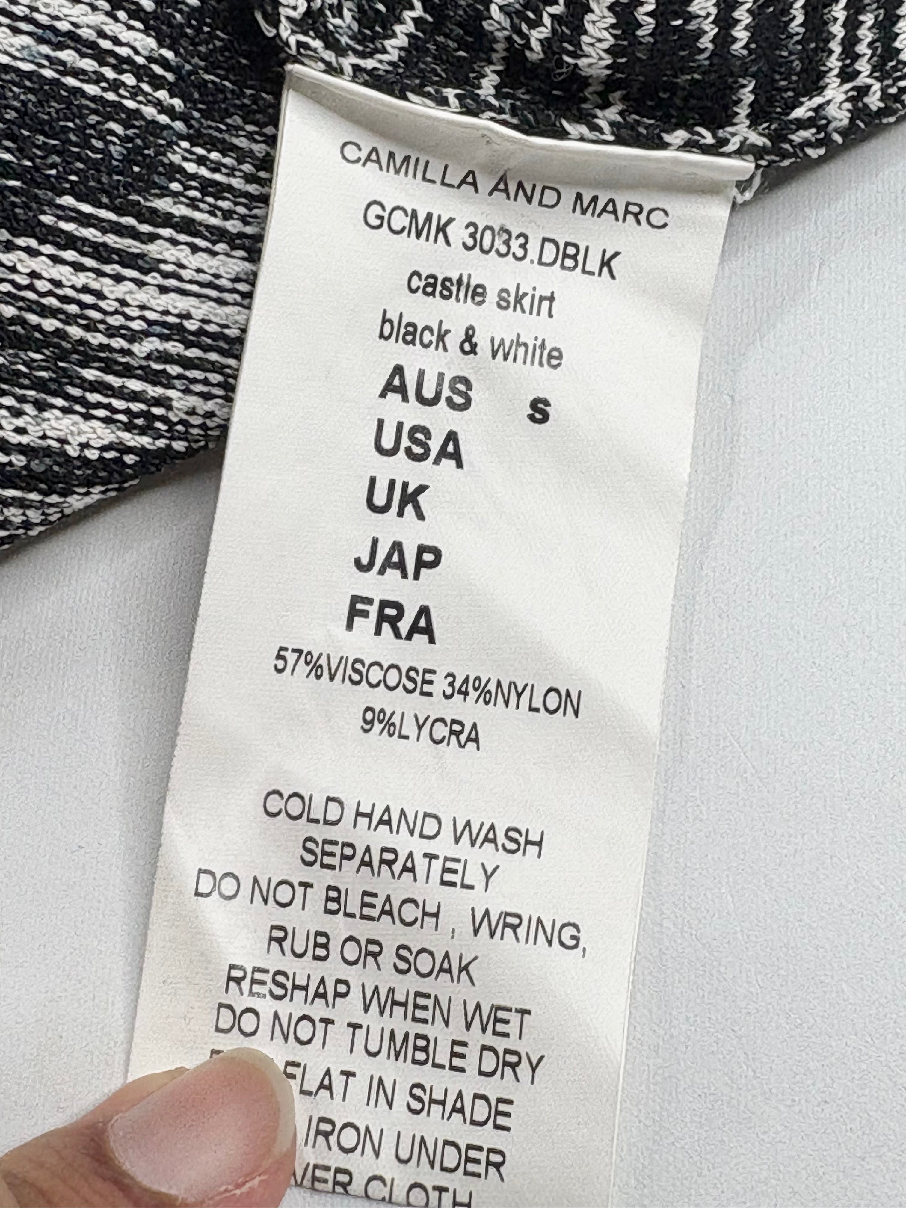 Camilla & Marc Black & White 'Castle' Skirt - AU8