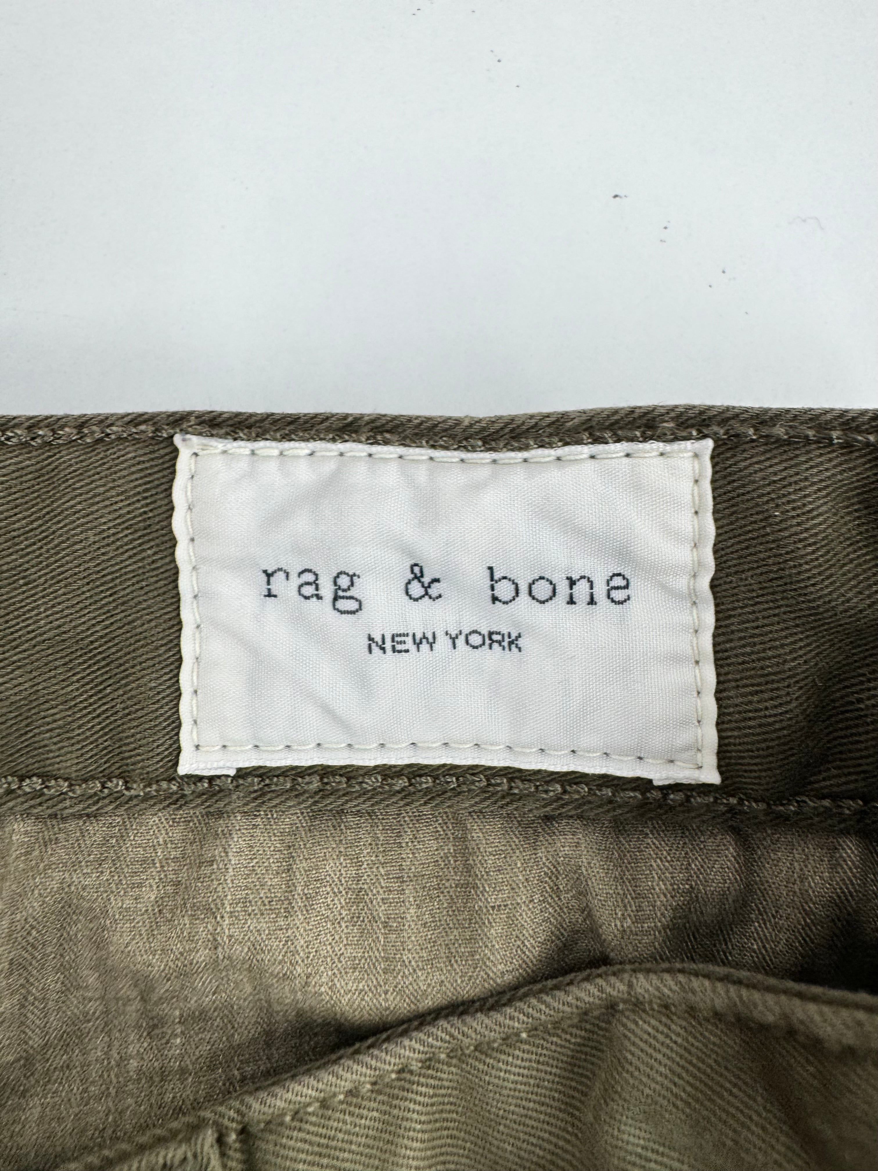 Rag & Bone Army Green Canvas Pants - 30