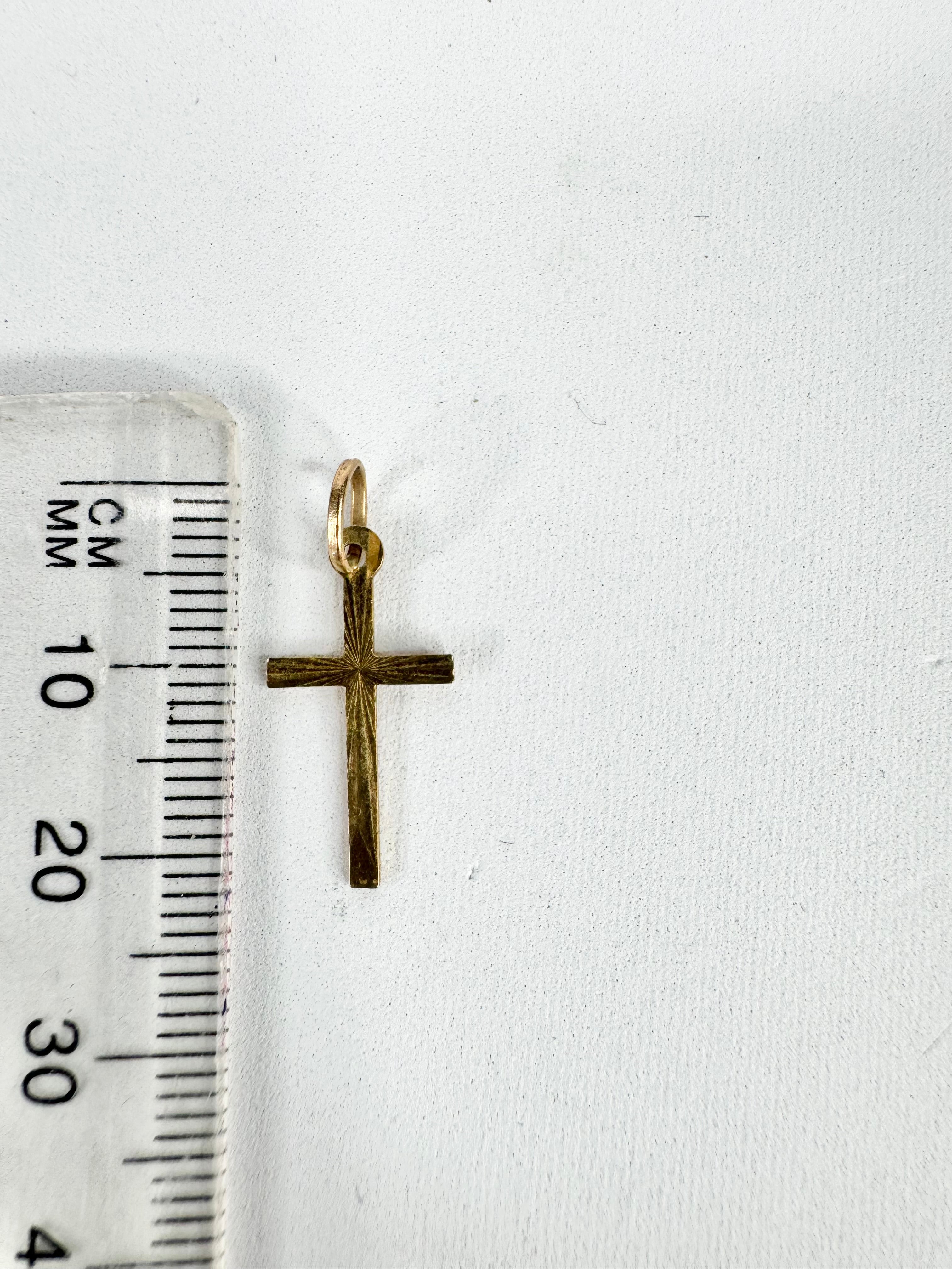 9ct Gold Crucifix Charm/Pendant
