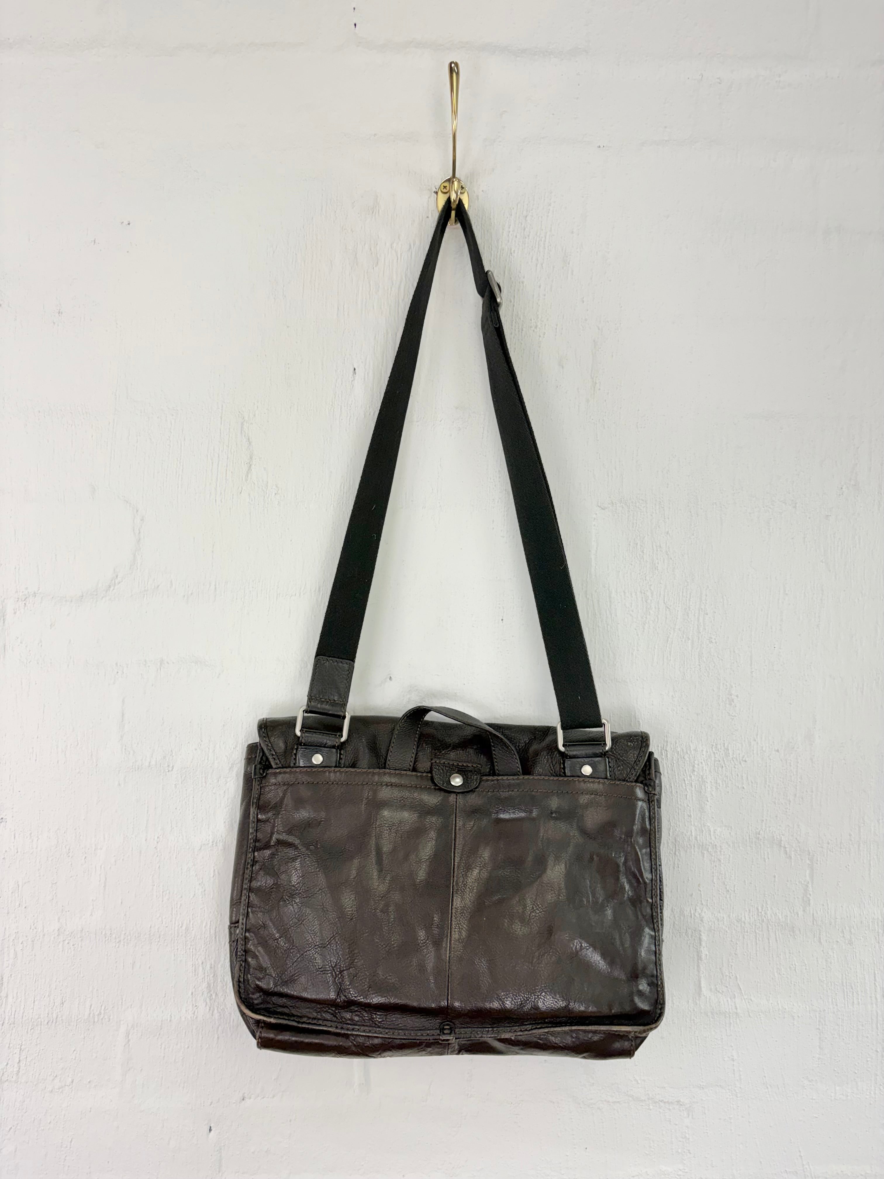 Fossil Chocolate Leather Satchel