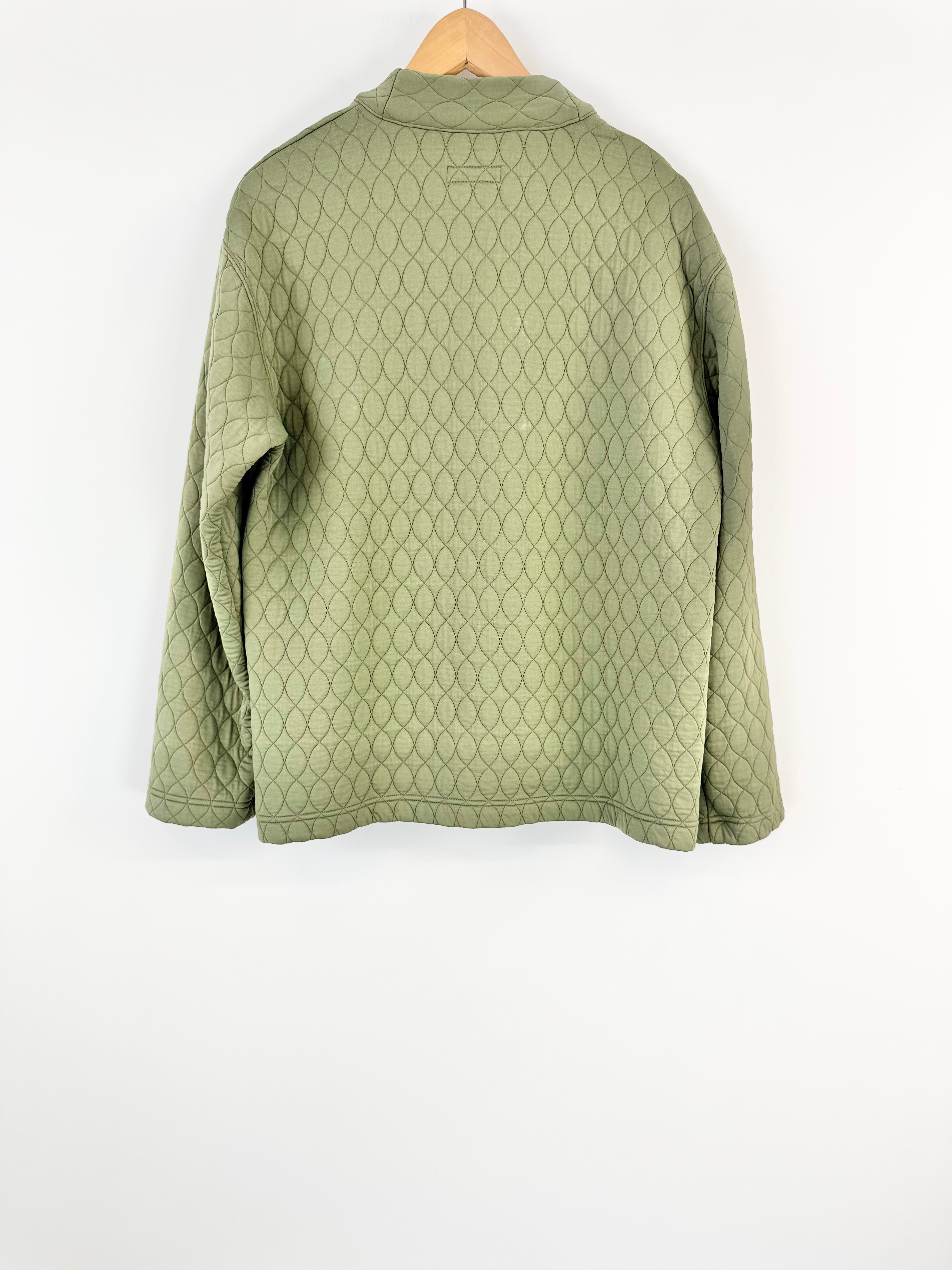 ts(s) Green Quilted Open Jacket - S